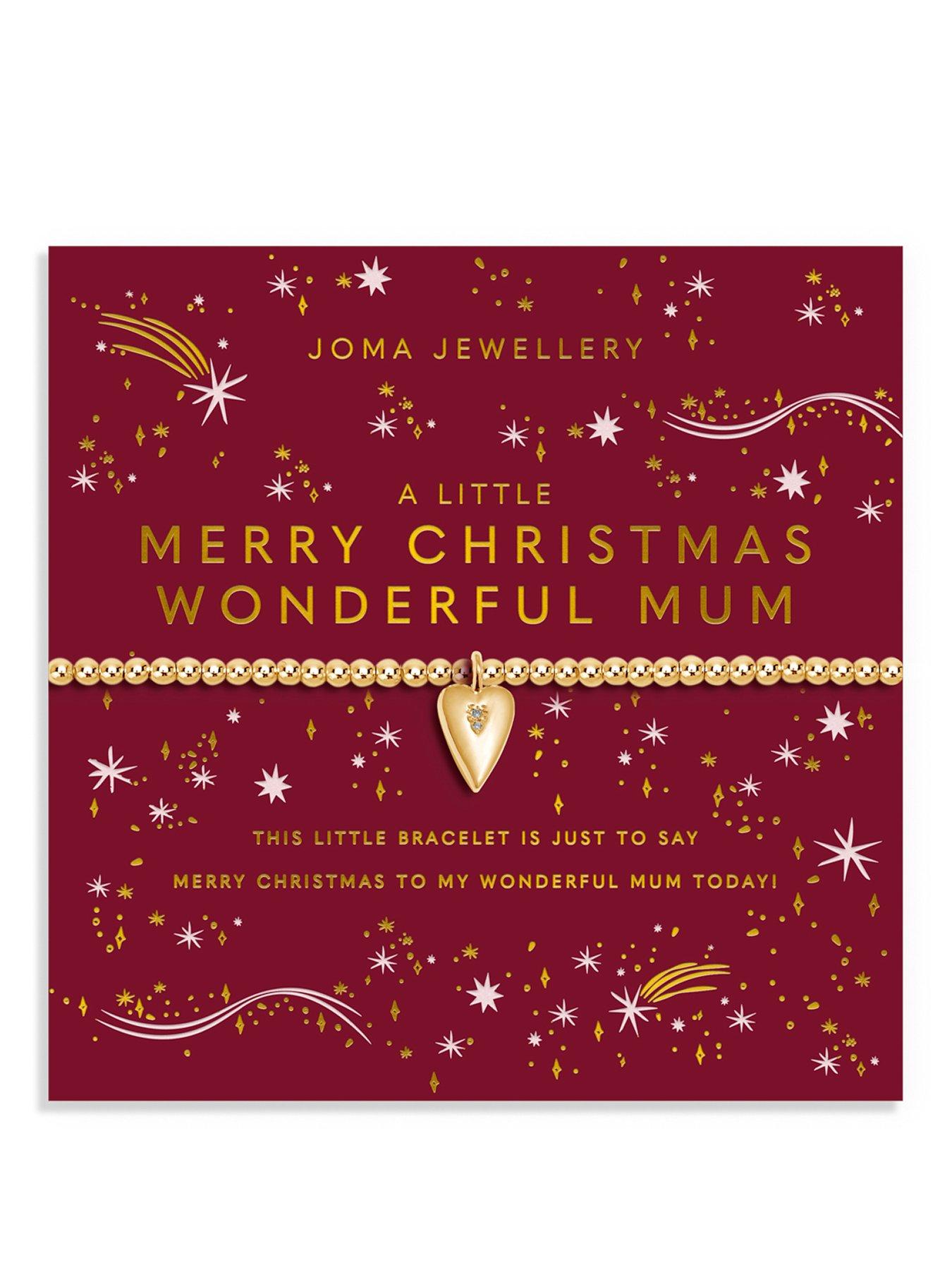 Joma Jewellery CHRISTMAS A LITTLE 'MERRY CHRISTMAS WONDERFUL MUM'  Bracelet
