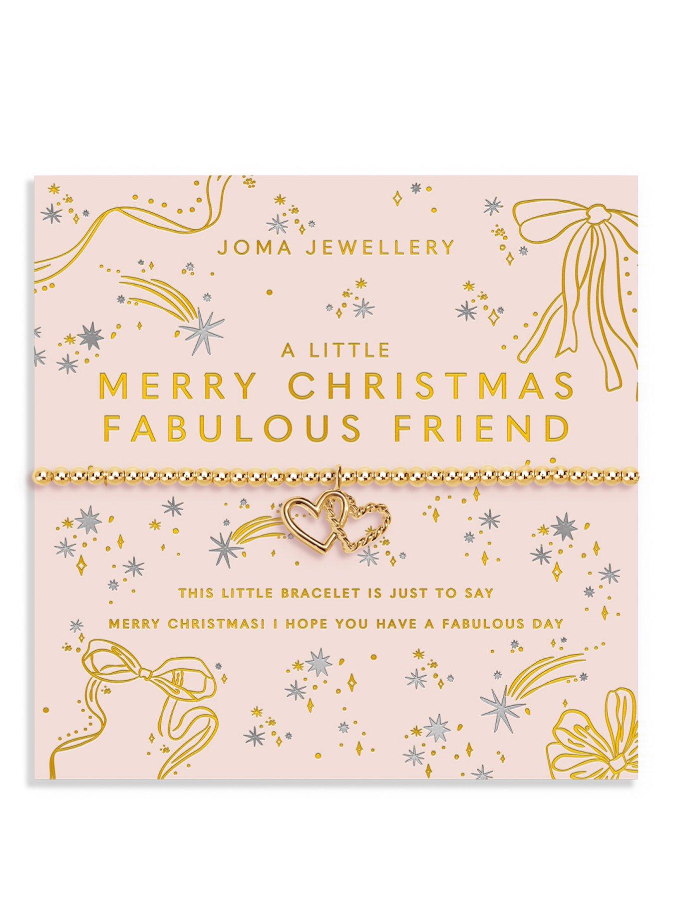 Joma Jewellery CHRISTMAS A LITTLE 'MERRY CHRISTMAS FABULOUS FRIEND' Bracelet
