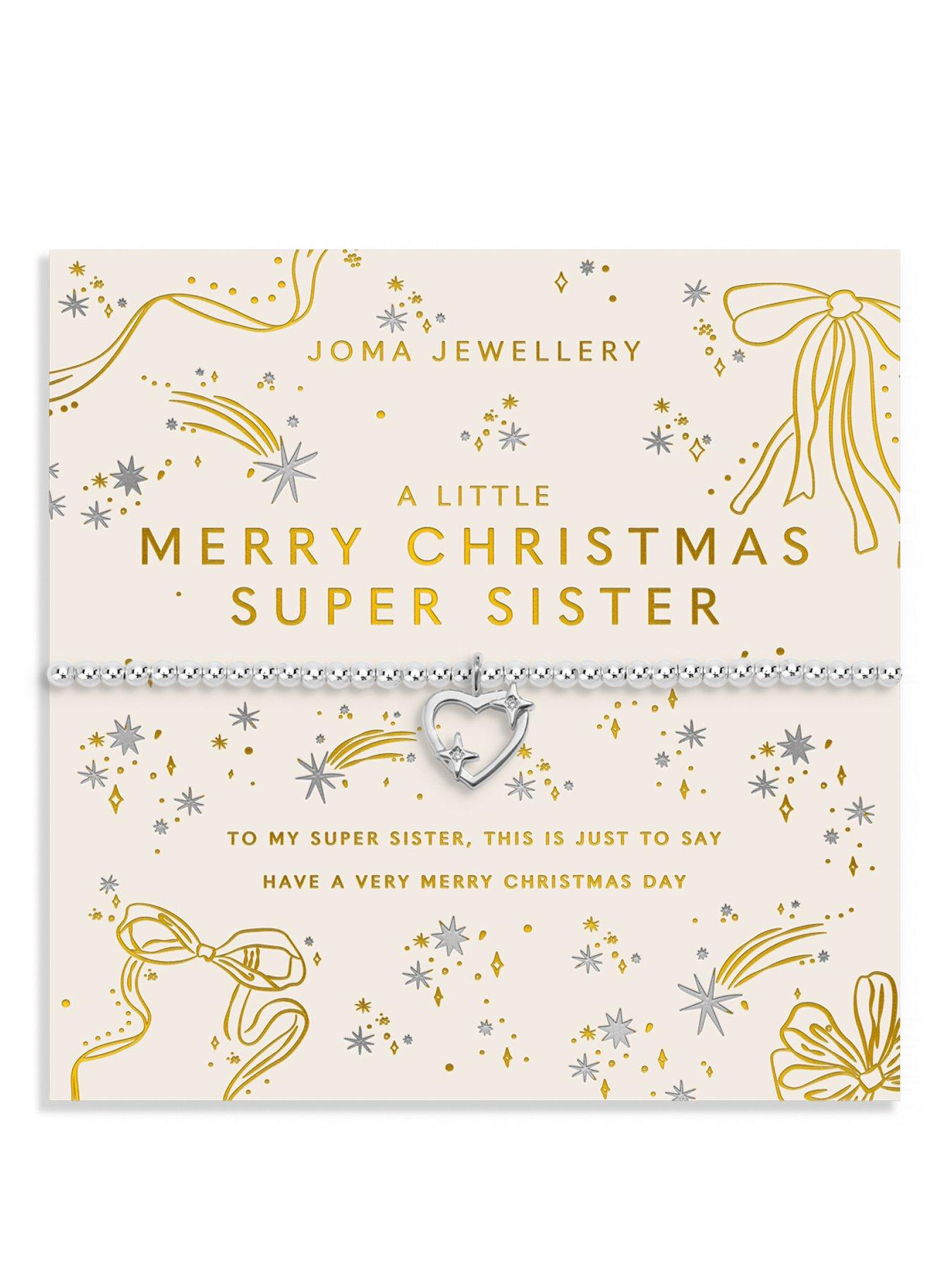 Joma Jewellery CHRISTMAS A LITTLE 'MERRY CHRISTMAS SUPER SISTER' Bracelet