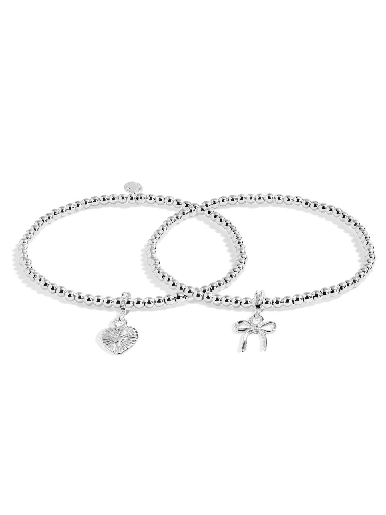 Image 3 of 5 of Joma Jewellery Christmas Infinity Bracelets CHhristmas Wishes Linked Bracelet - Silver plated