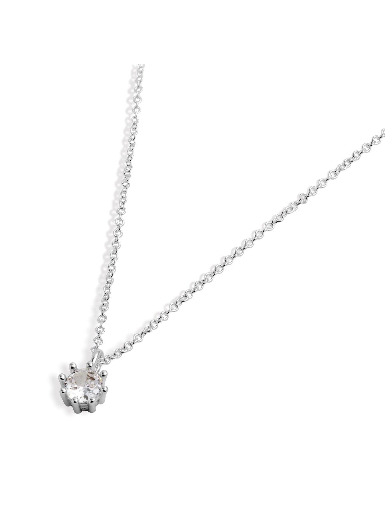 Image 4 of 7 of Joma Jewellery With Love Set From Me To You Necklace &amp; Earrings - Silver-plated