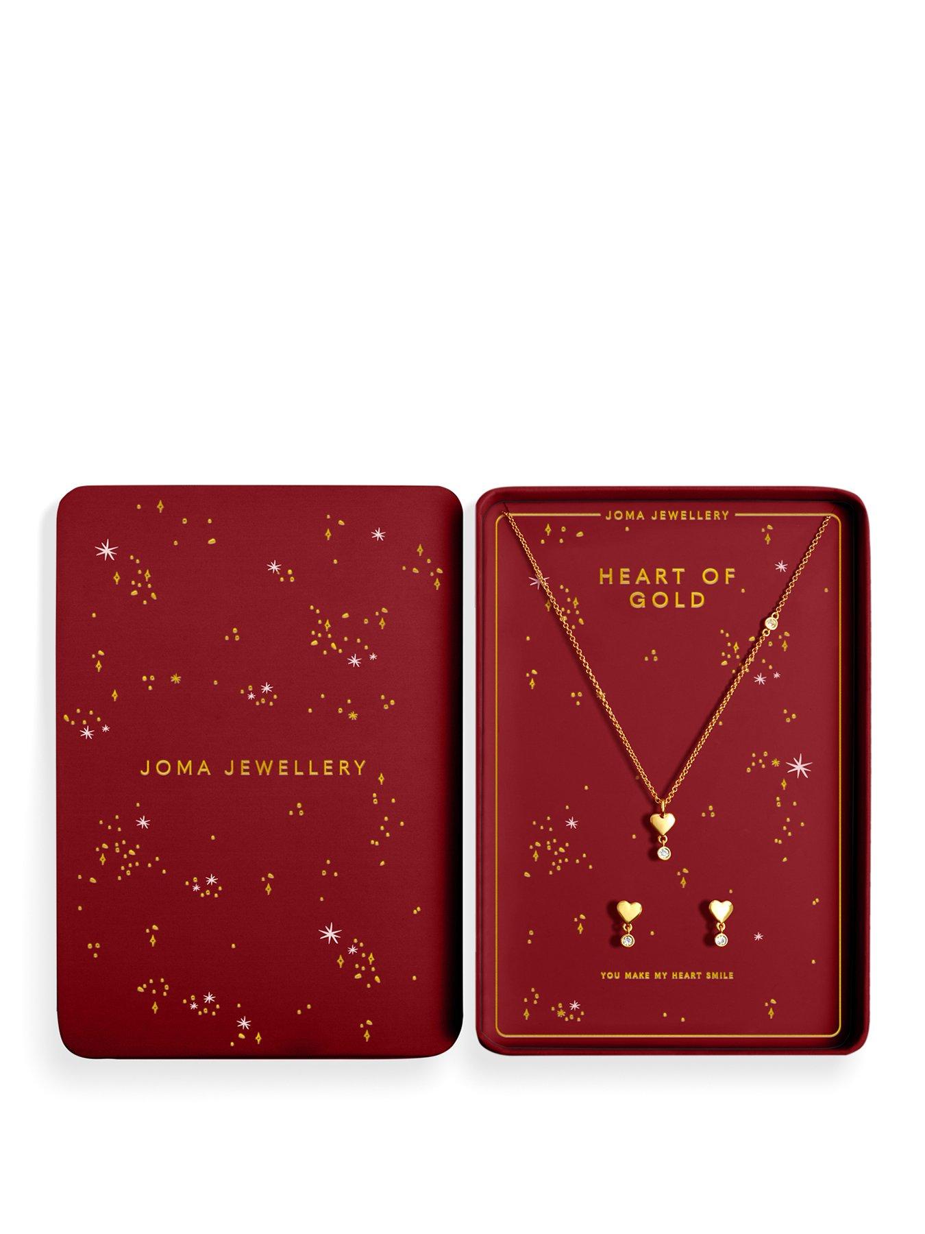 Joma Jewellery WITH LOVE SET 'HEART OF GOLD' Necklace & Earrings