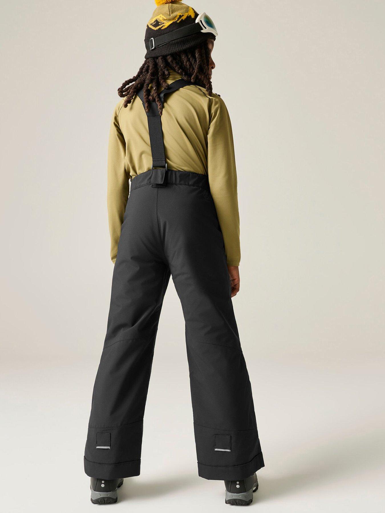 Image 2 of 7 of Dare 2b Kids Outmove III Adjustable Braces Bib Ski Pants - Black