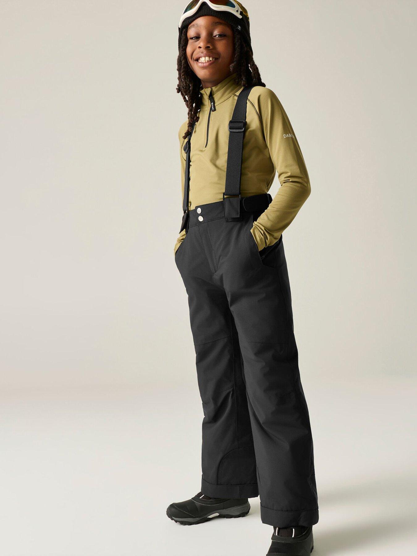 Image 6 of 7 of Dare 2b Kids Outmove III Adjustable Braces Bib Ski Pants - Black