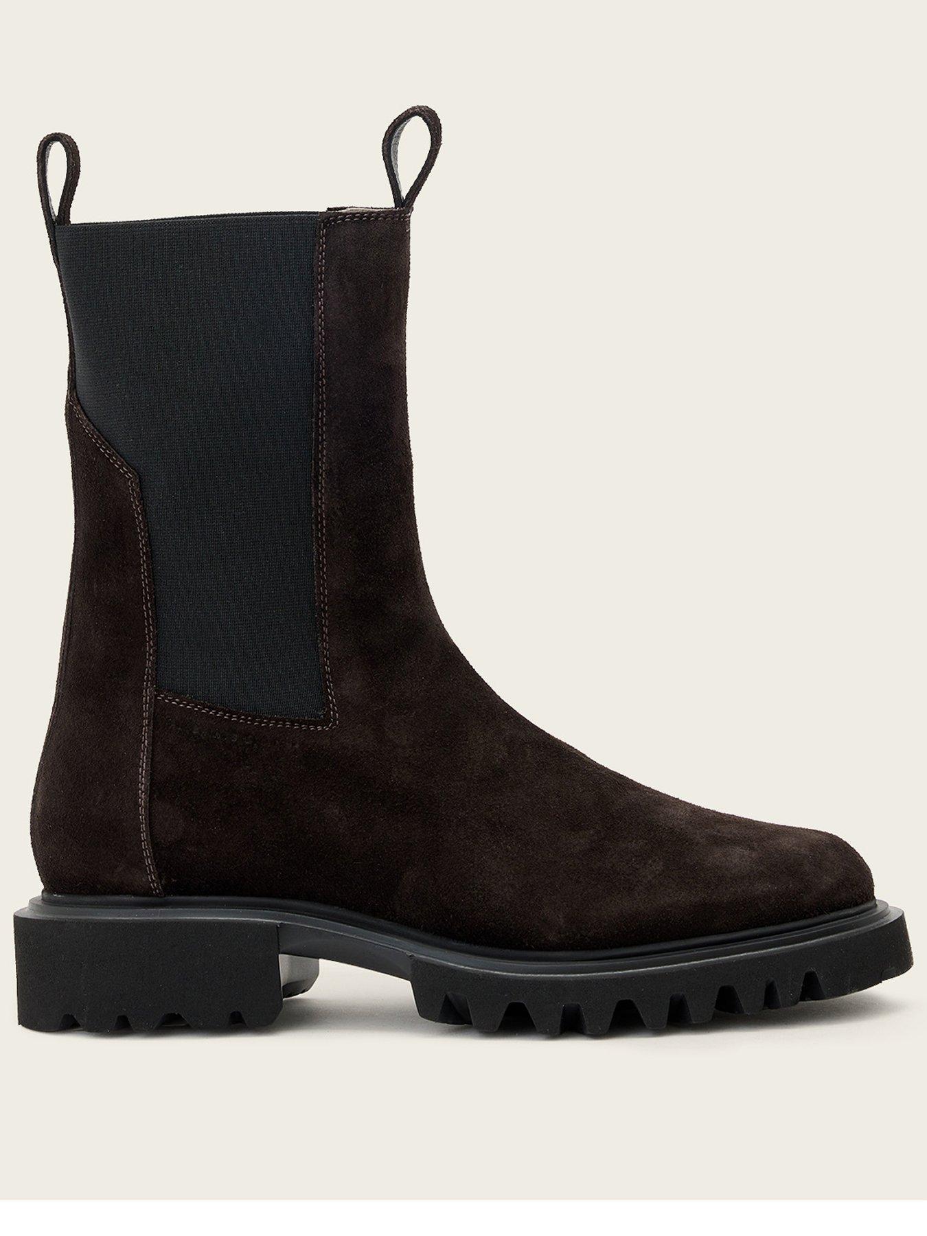 Image 1 of 6 of AllSaints Hallie Boot Suede
