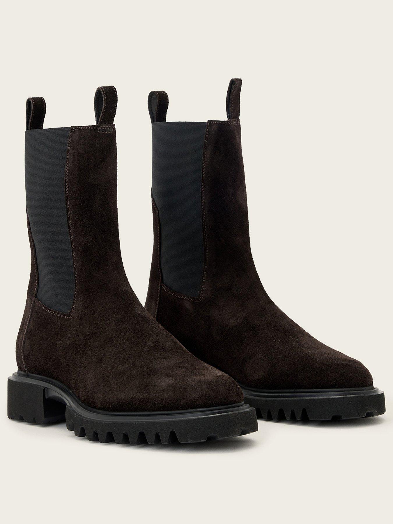 Image 2 of 6 of AllSaints Hallie Boot Suede