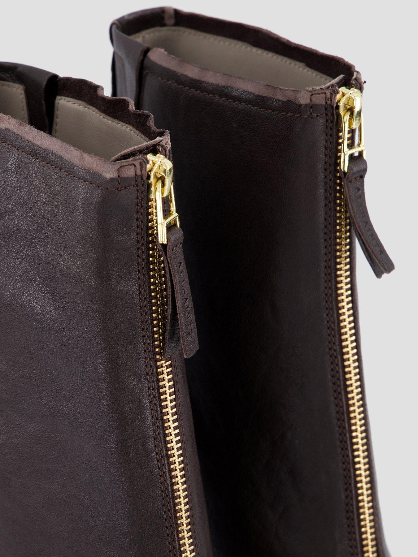 Image 6 of 8 of AllSaints Vera Zip Boot