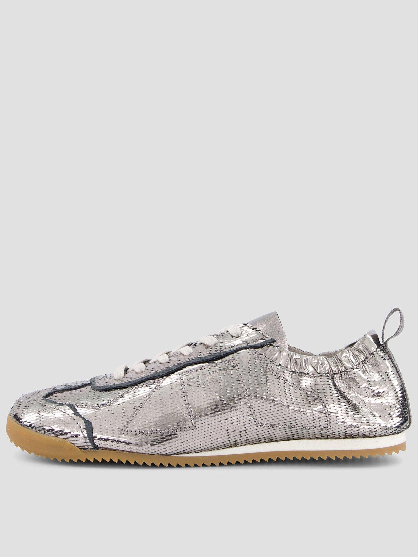 Image 1 of 7 of AllSaints Womens Kenny Skive Runner Trainers - Grey