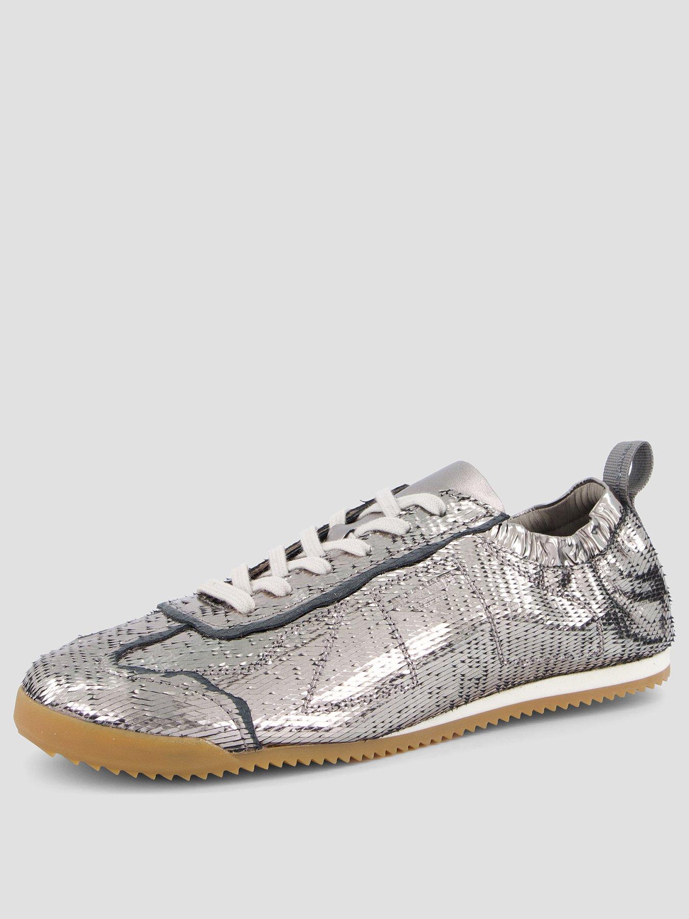 Image 2 of 7 of AllSaints Womens Kenny Skive Runner Trainers - Grey