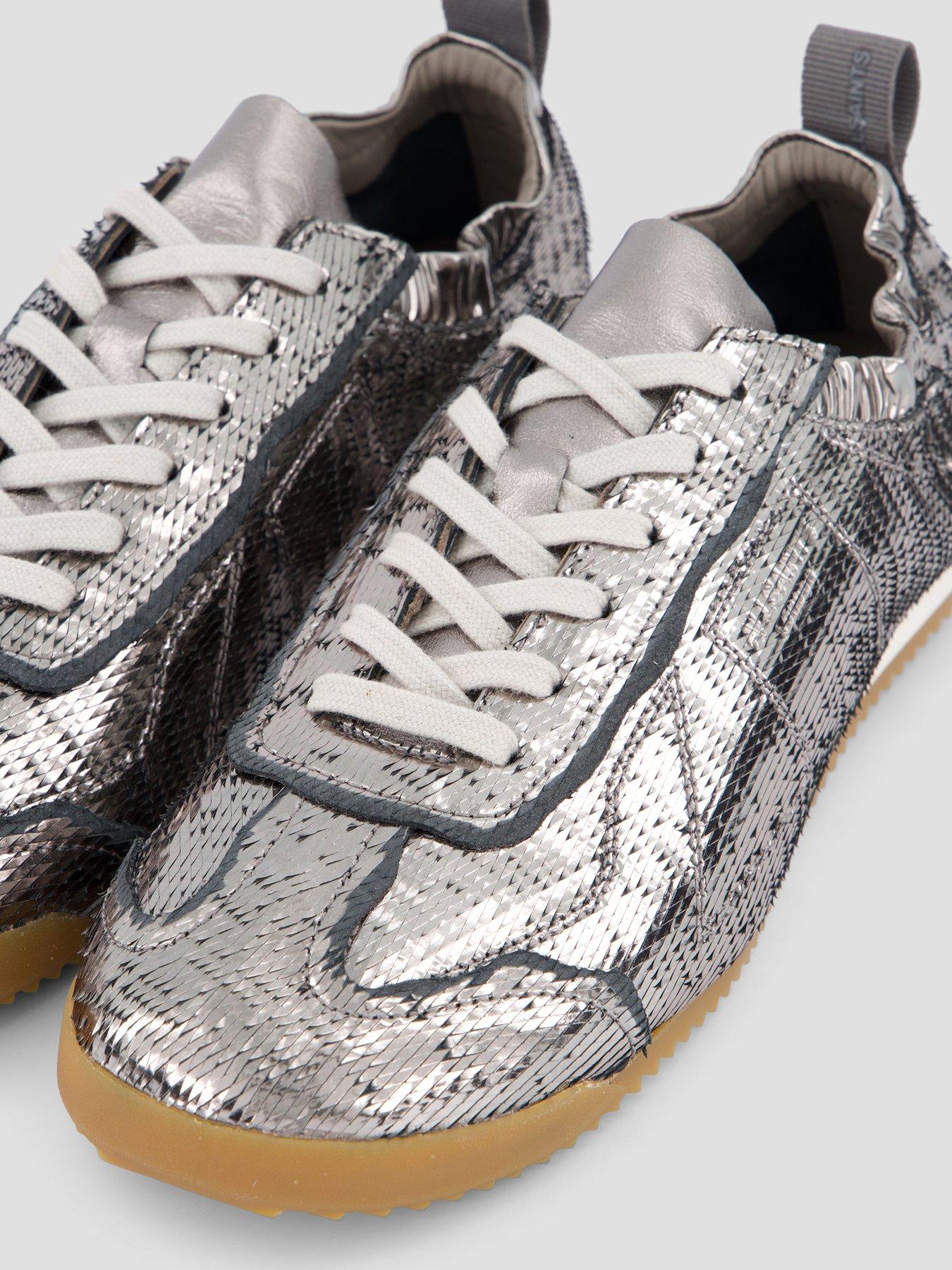 Image 5 of 7 of AllSaints Womens Kenny Skive Runner Trainers - Grey