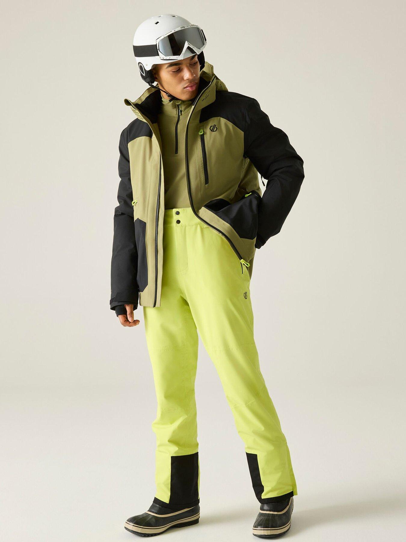 Image 3 of 7 of Dare 2b Mens Baseplate Iv Ski Jacket -black/martini Olive