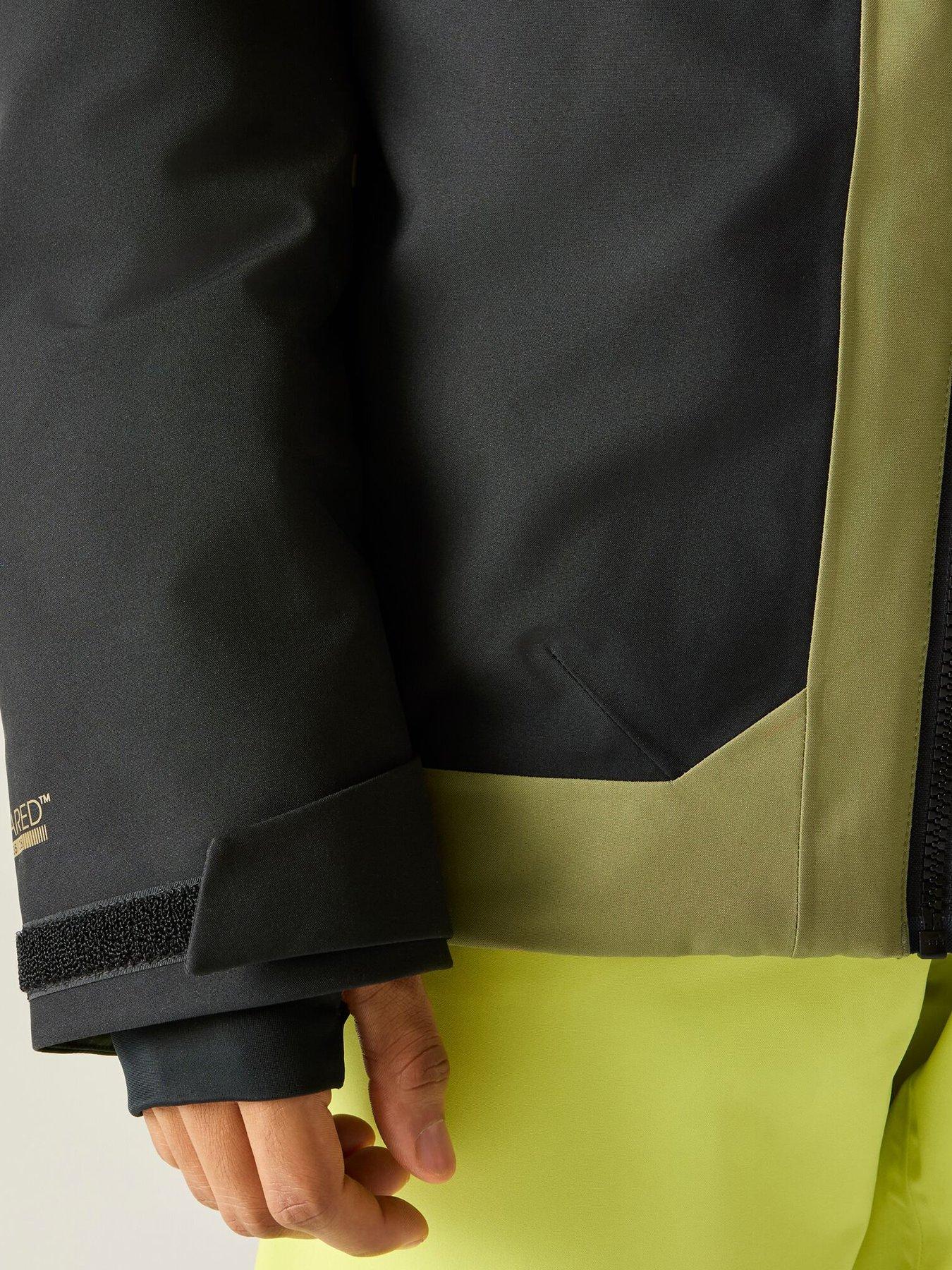 Image 6 of 7 of Dare 2b Mens Baseplate Iv Ski Jacket -black/martini Olive