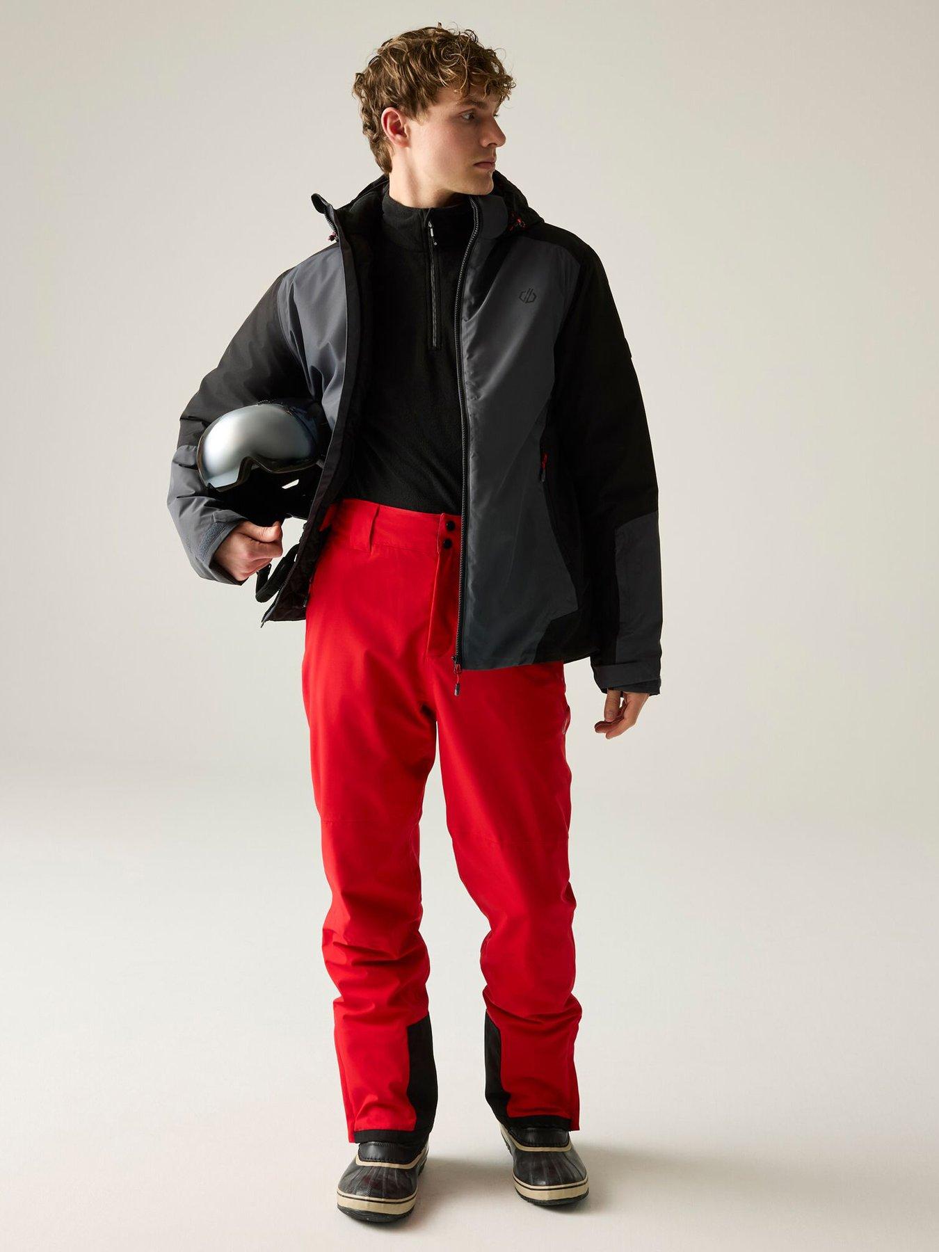 Image 3 of 7 of Dare 2b Mens Precision Ii Ski Jacket -black/ebony/danger Red