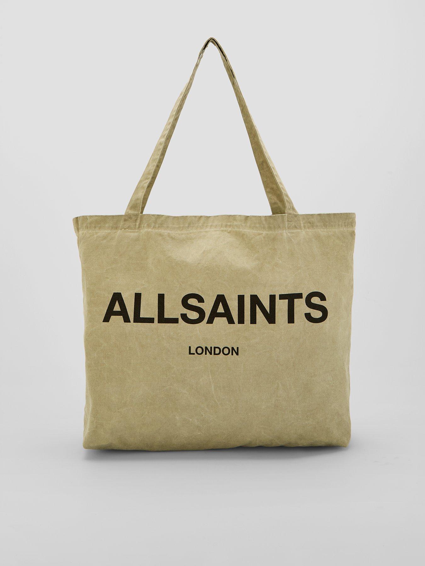 AllSaints Underground Logo Printed Tote Bag - Brown