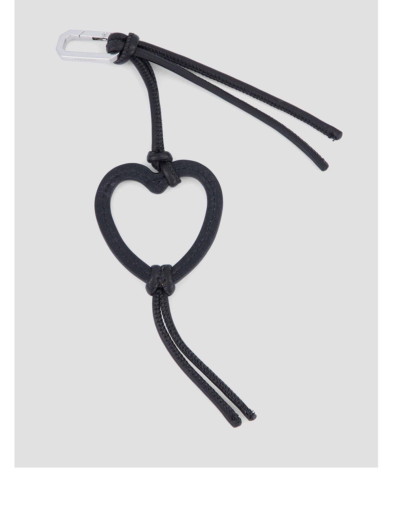 Image 2 of 4 of AllSaints Heart Lthr Bag Charm