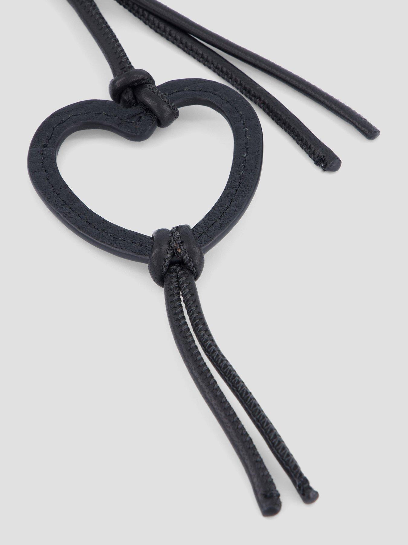Image 3 of 4 of AllSaints Heart Lthr Bag Charm