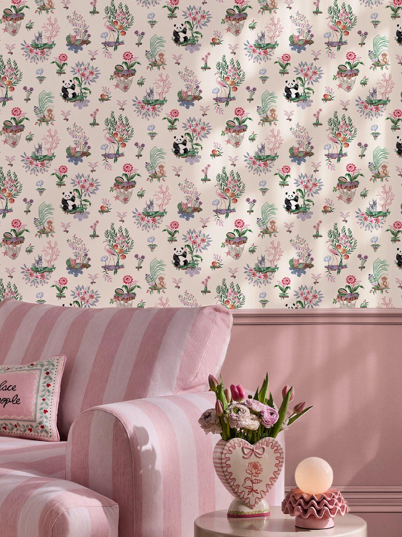Cath Kidston Cath Kidston Chihuahua Island Cream Wallpaper