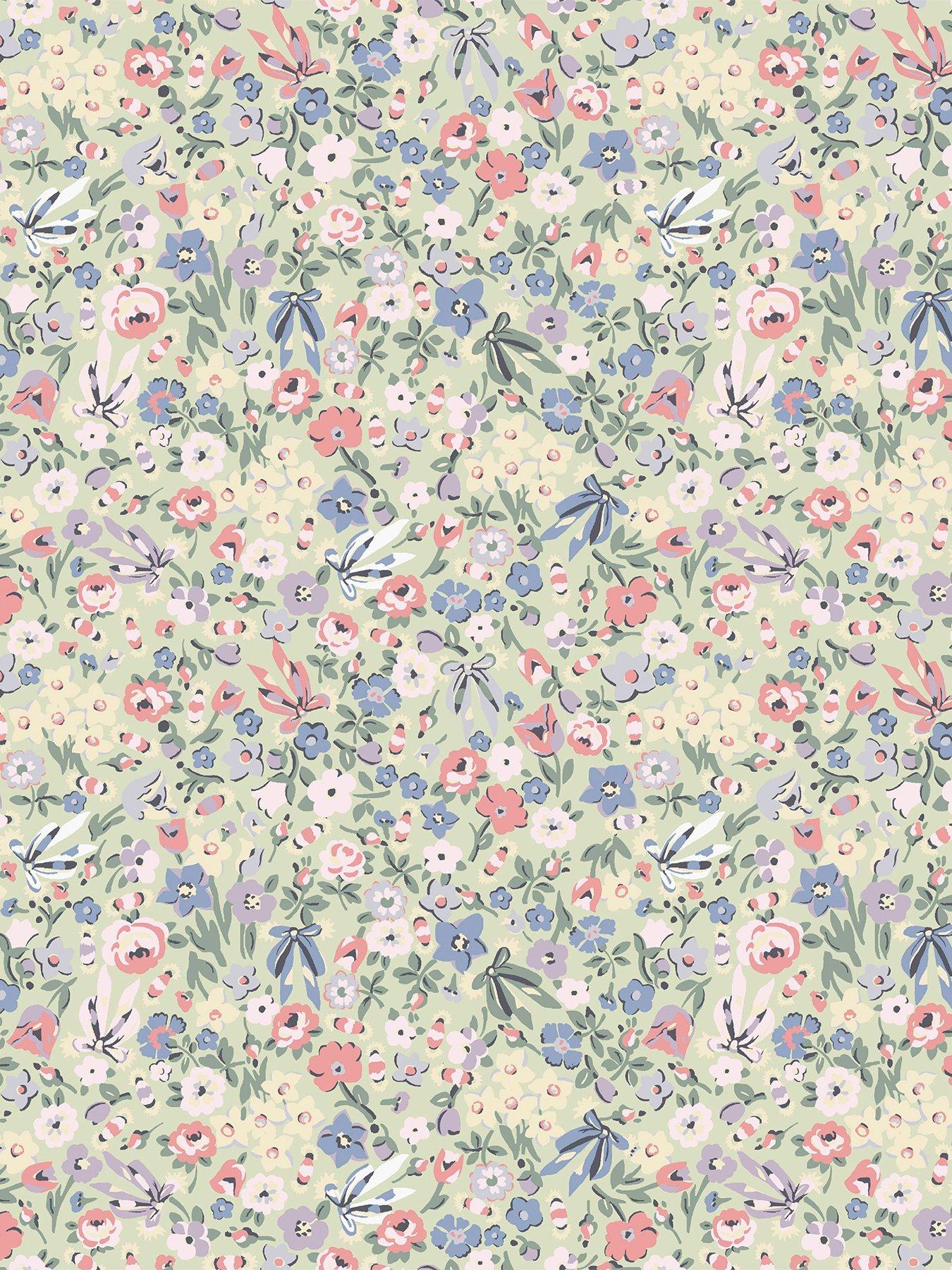 Image 3 of 3 of Cath Kidston Cath Kidston Harmony Ditsy Sage Wallpaper