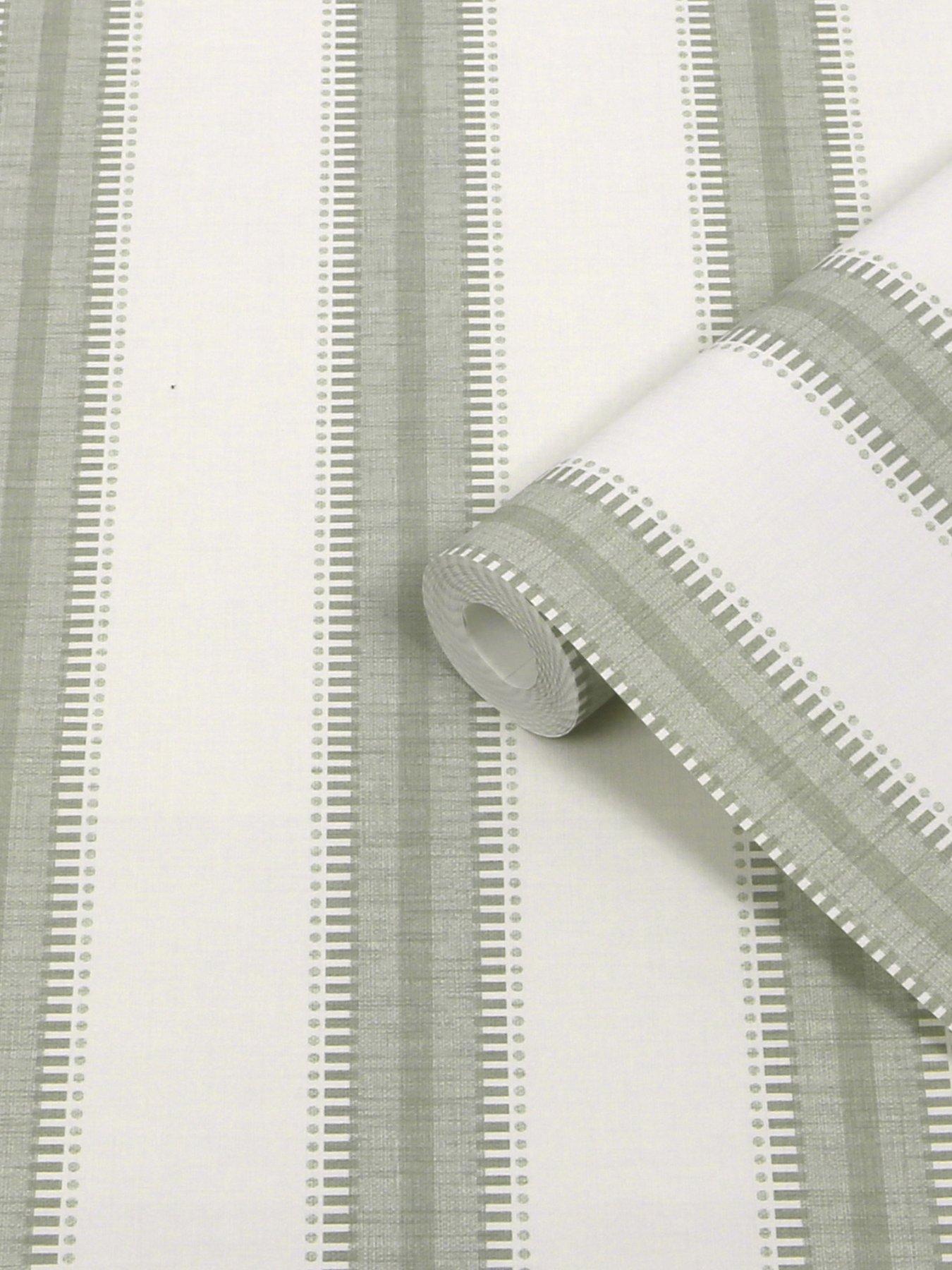 Image 2 of 3 of Superfresco Easy Superfresco Easy Sonnet Stripe Sage Wallpaper