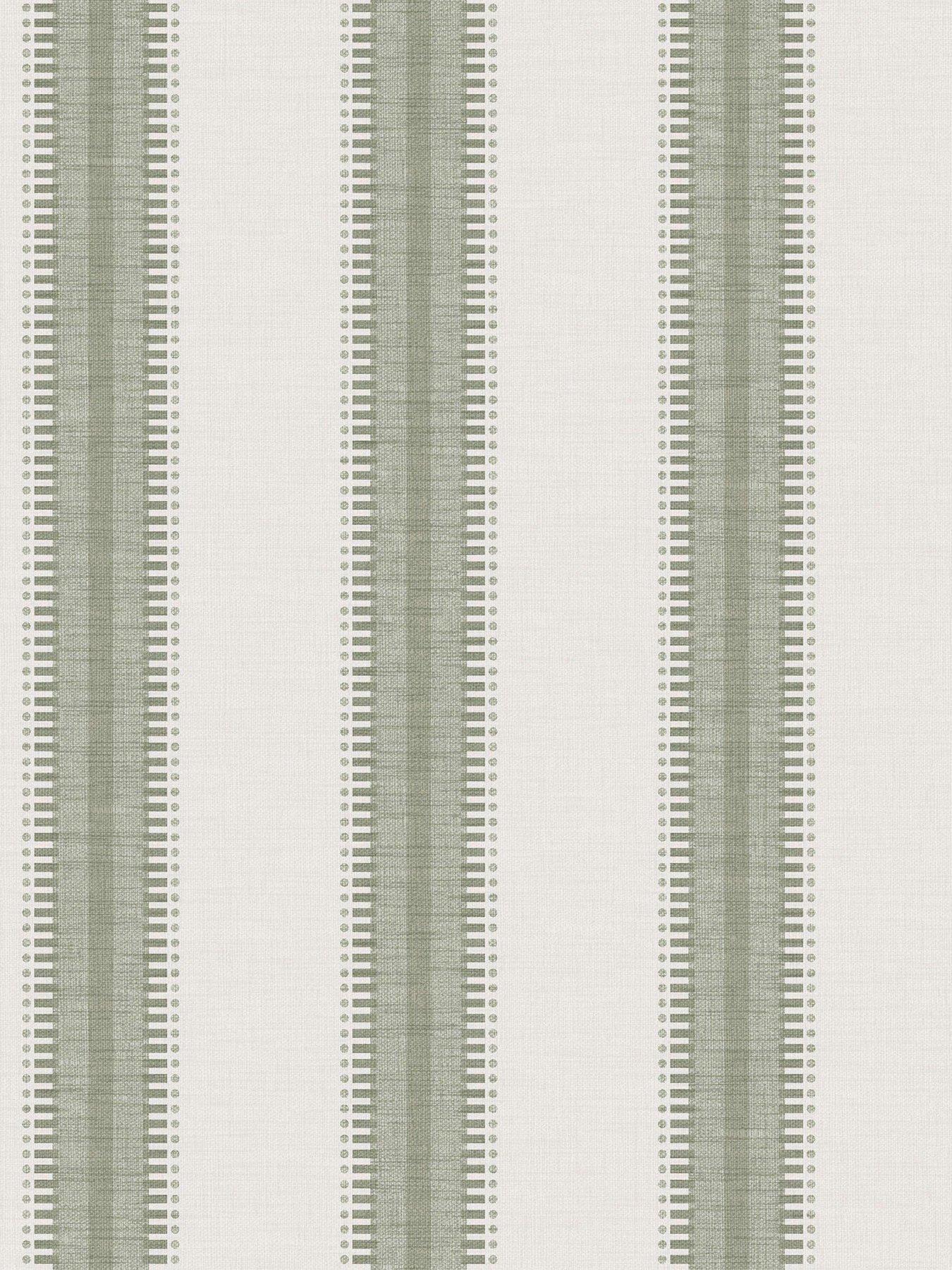 Image 3 of 3 of Superfresco Easy Superfresco Easy Sonnet Stripe Sage Wallpaper
