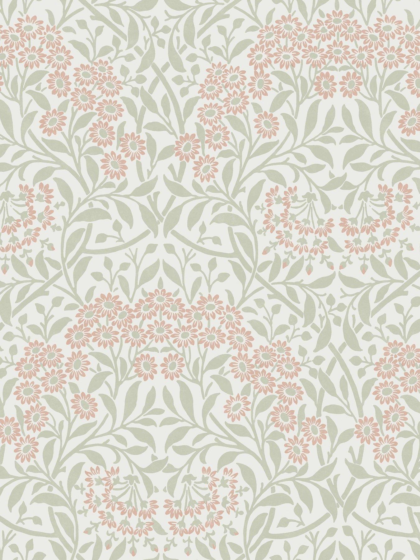 Image 3 of 3 of William Morris at Home William Morris Michaelmas Daisy Peony & Sage Wallpaper