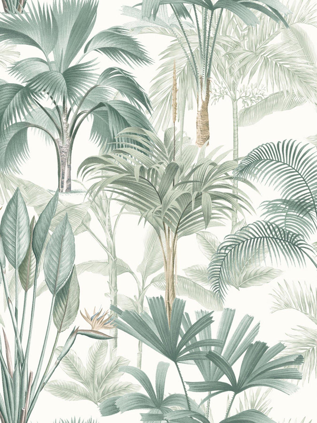 Image 2 of 5 of ARTHOUSE King Palm Green Wallpaper