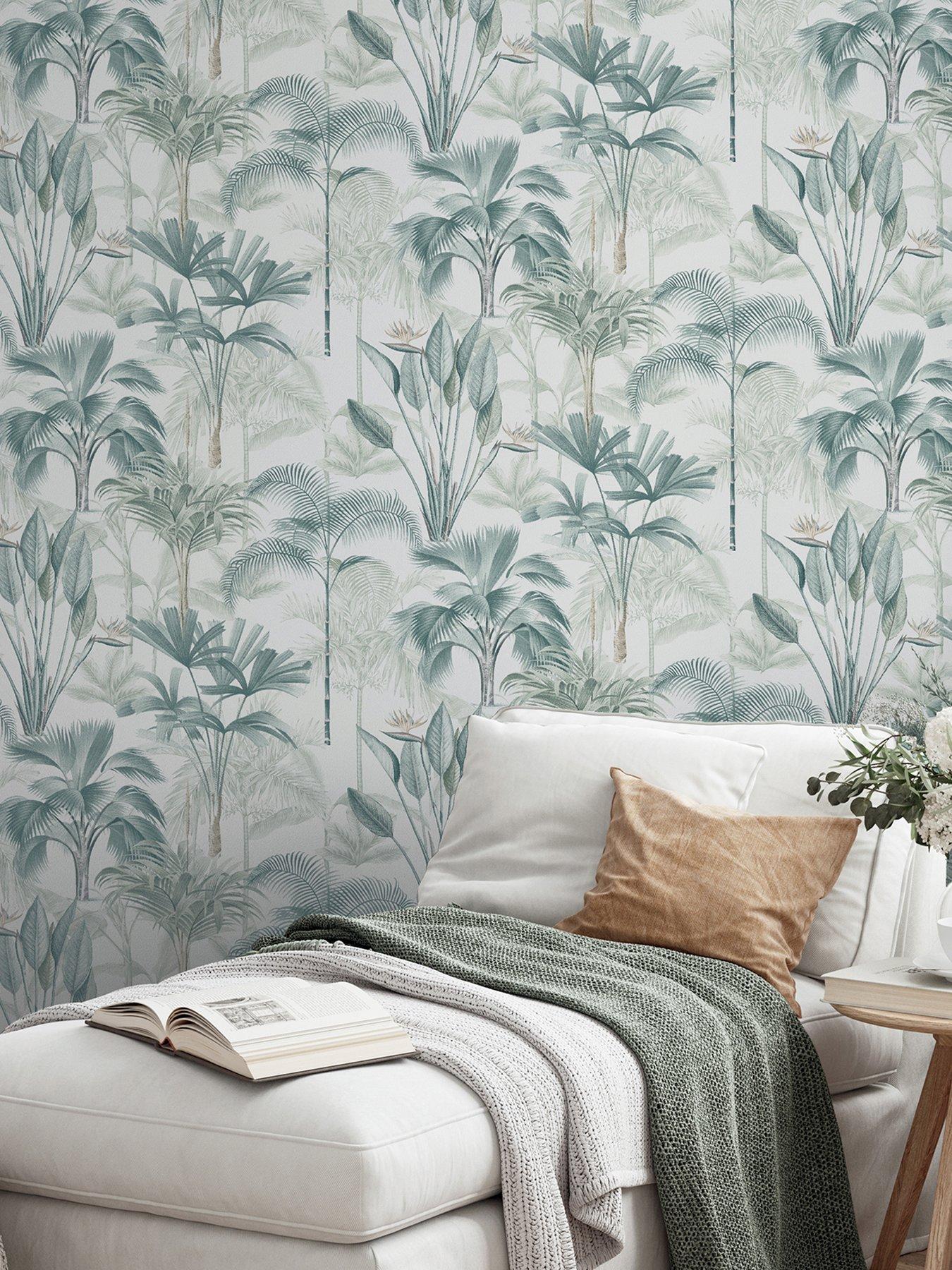 Image 5 of 5 of ARTHOUSE King Palm Green Wallpaper
