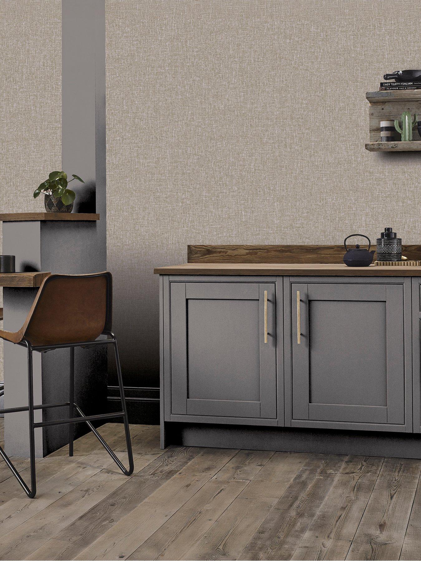 ARTHOUSE Luxe Hessian Mink Wallpaper