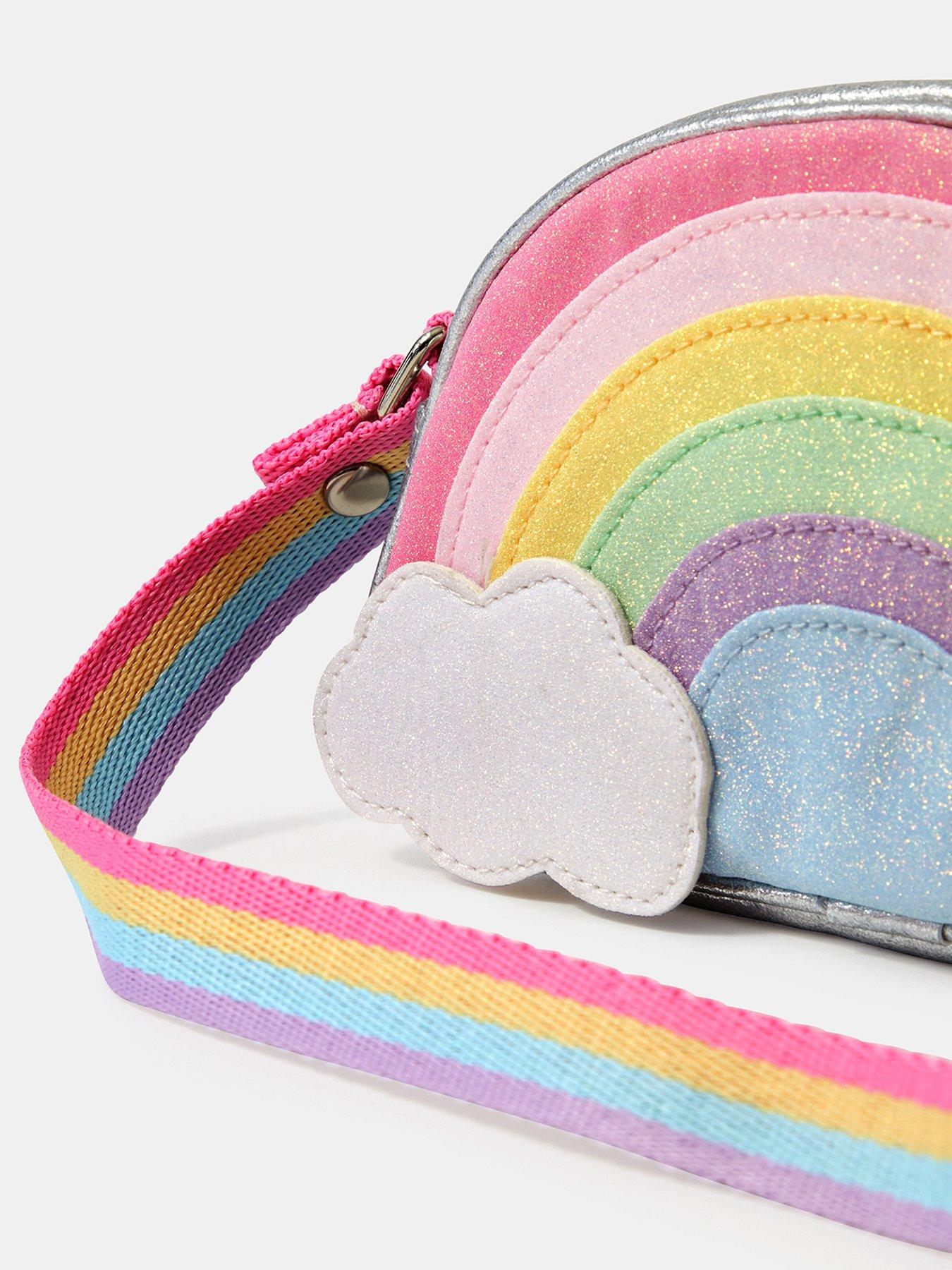 Image 3 of 4 of Accessorize Girls Rainbow Cross Body Bag - Multi