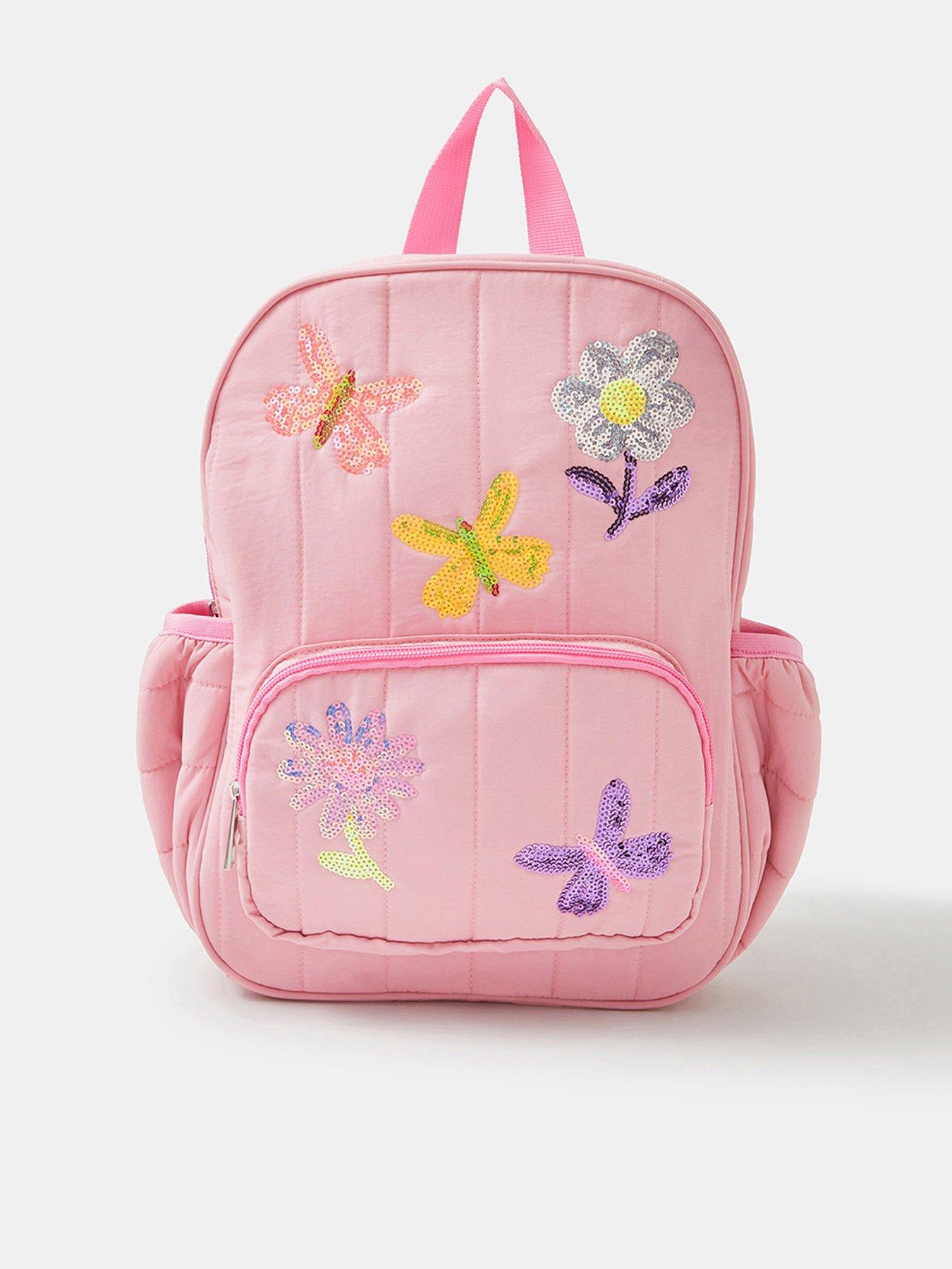 Image 1 of 4 of Accessorize Girls Sequin Quilted Backpack - Pink