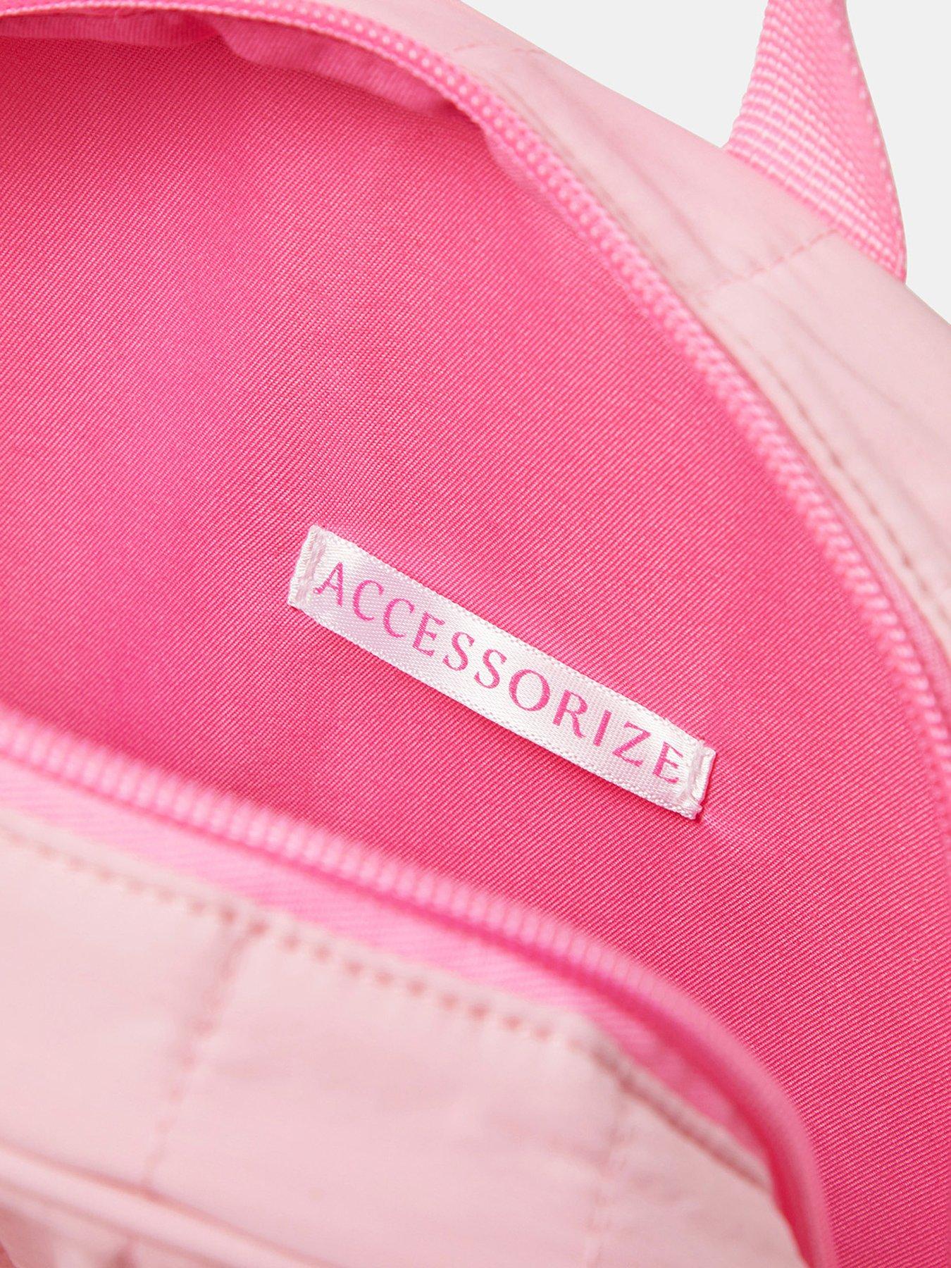 Image 3 of 4 of Accessorize Girls Sequin Quilted Backpack - Pink