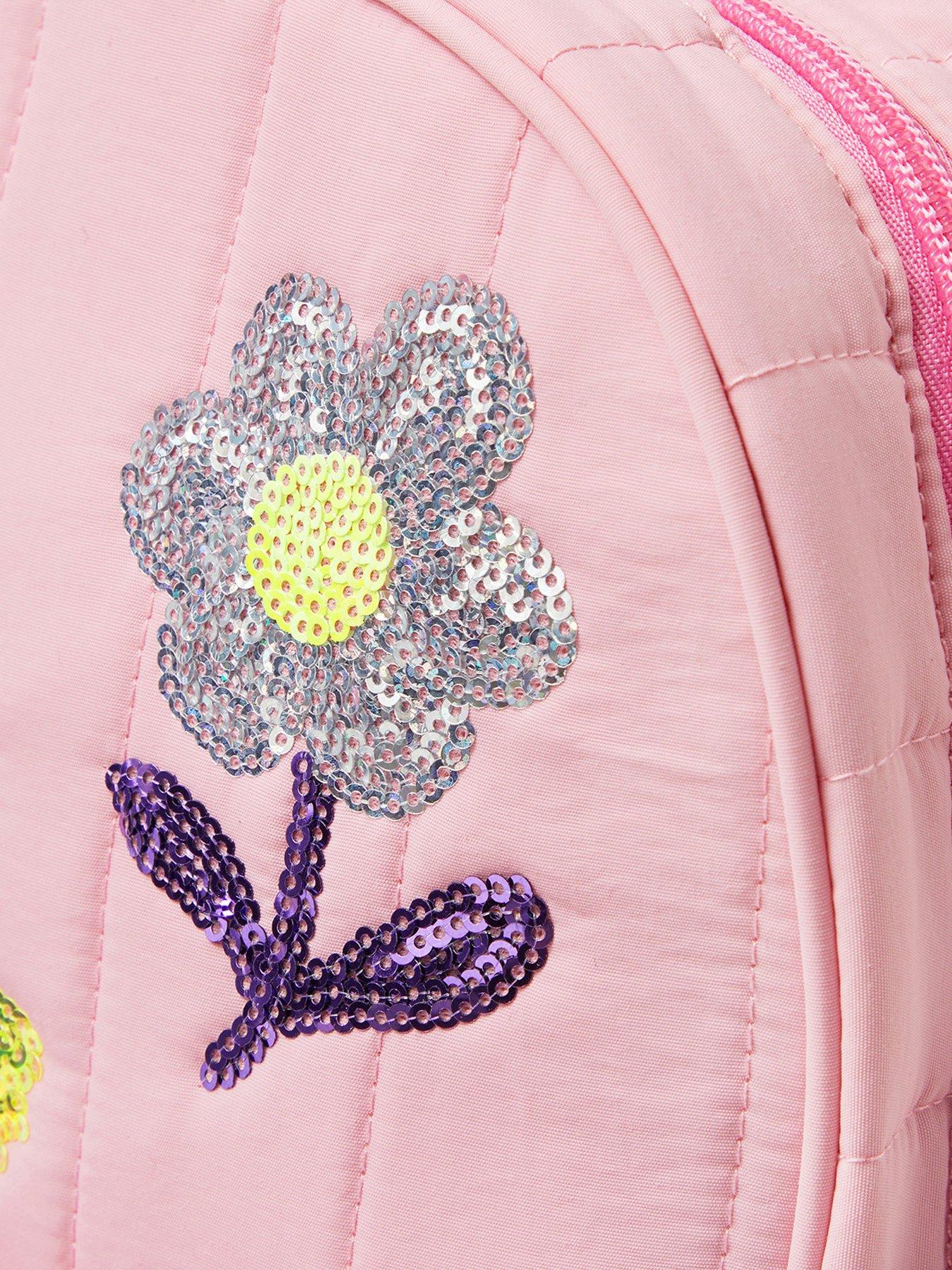 Image 4 of 4 of Accessorize Girls Sequin Quilted Backpack - Pink