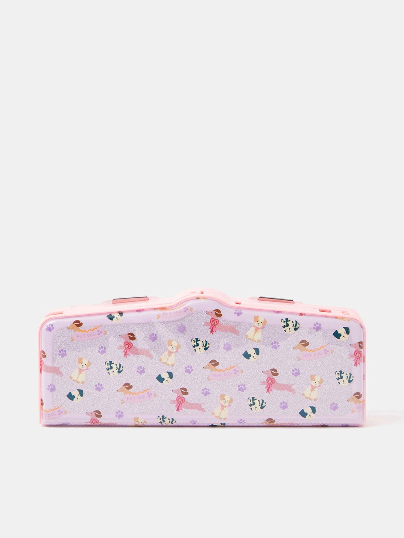 Accessorize Girls Dog Pop Out Pencil Case - Pink