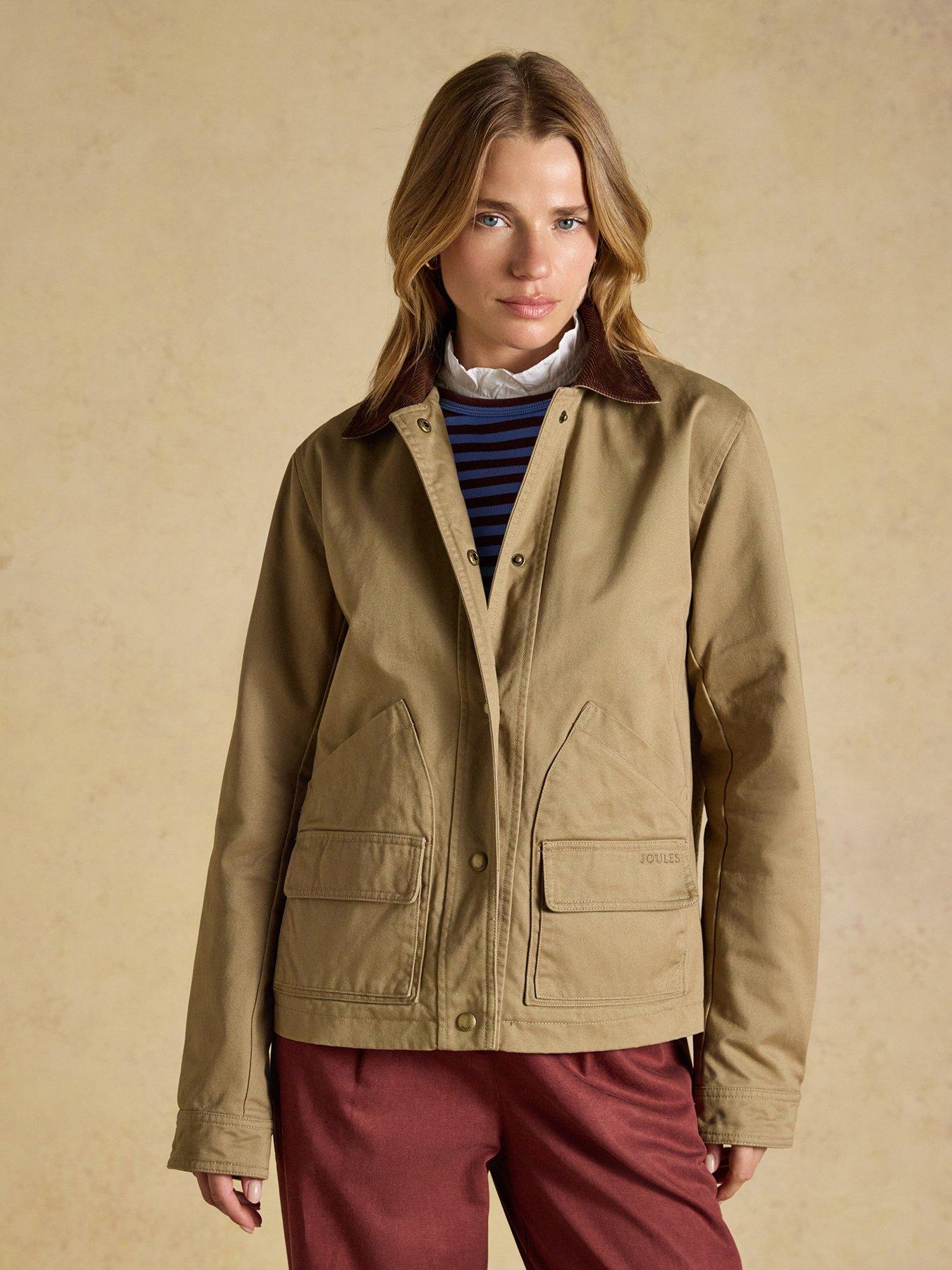 Joules Women's Barn Jacket - Tan Brown