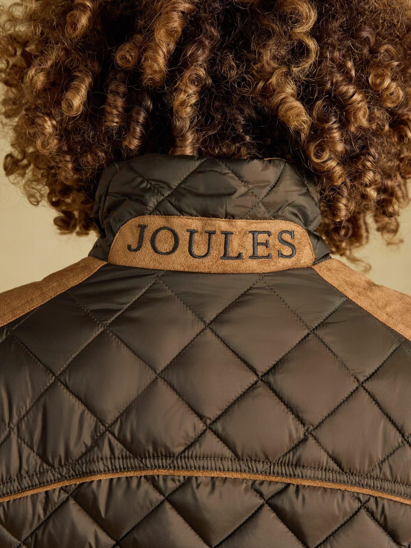 Image 7 of 7 of Joules Womens Diamond Quilted Showerproof Jacket - Green