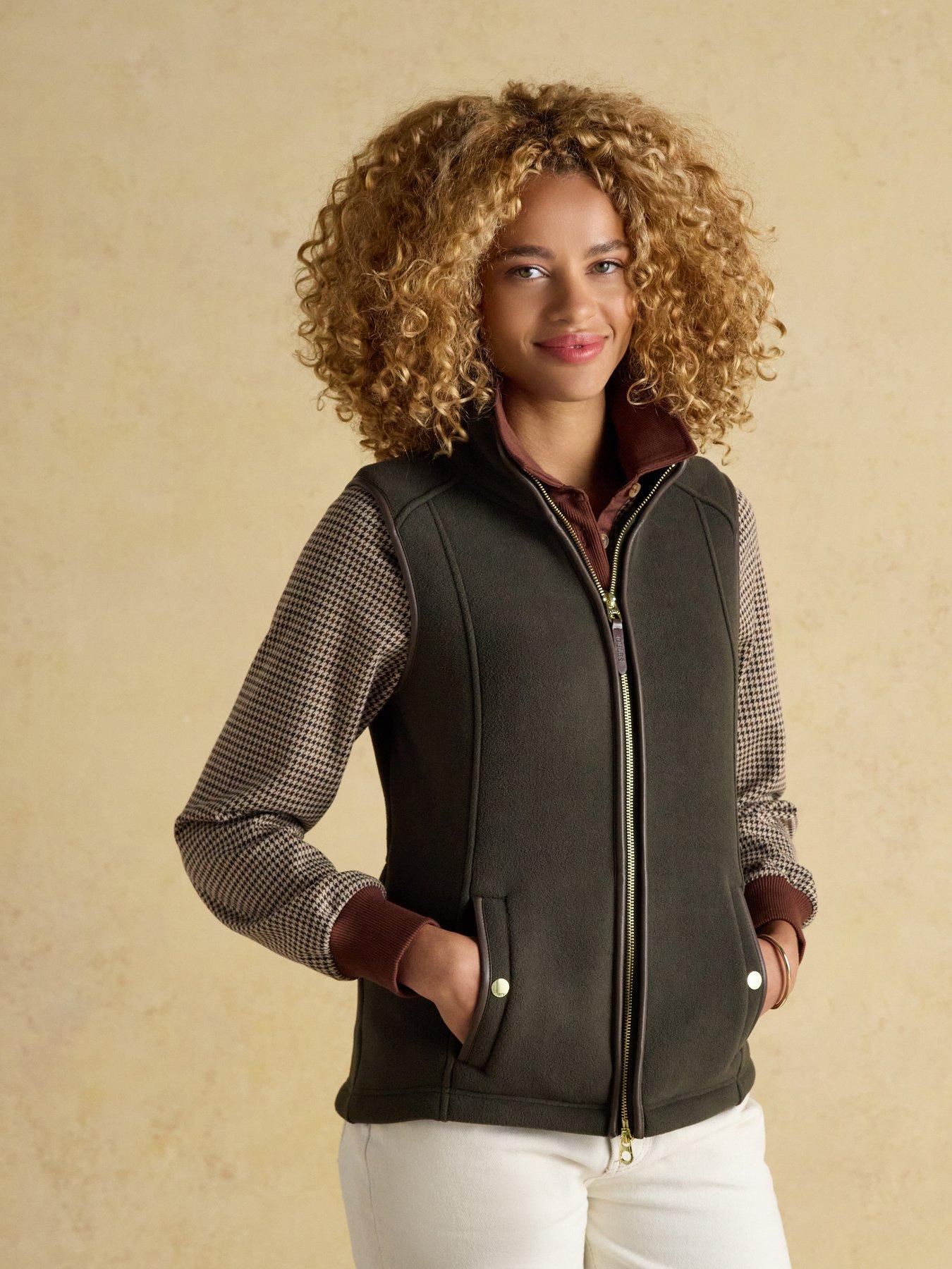 Image 1 of 7 of Joules Heritage Regular Fleece Gilet - Khaki Green