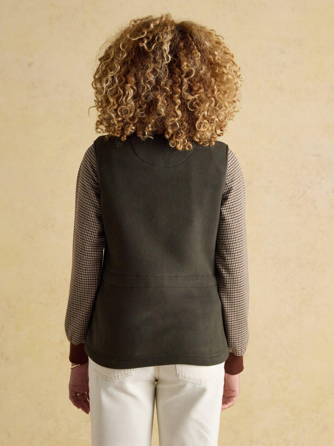 Image 2 of 7 of Joules Heritage Regular Fleece Gilet - Khaki Green