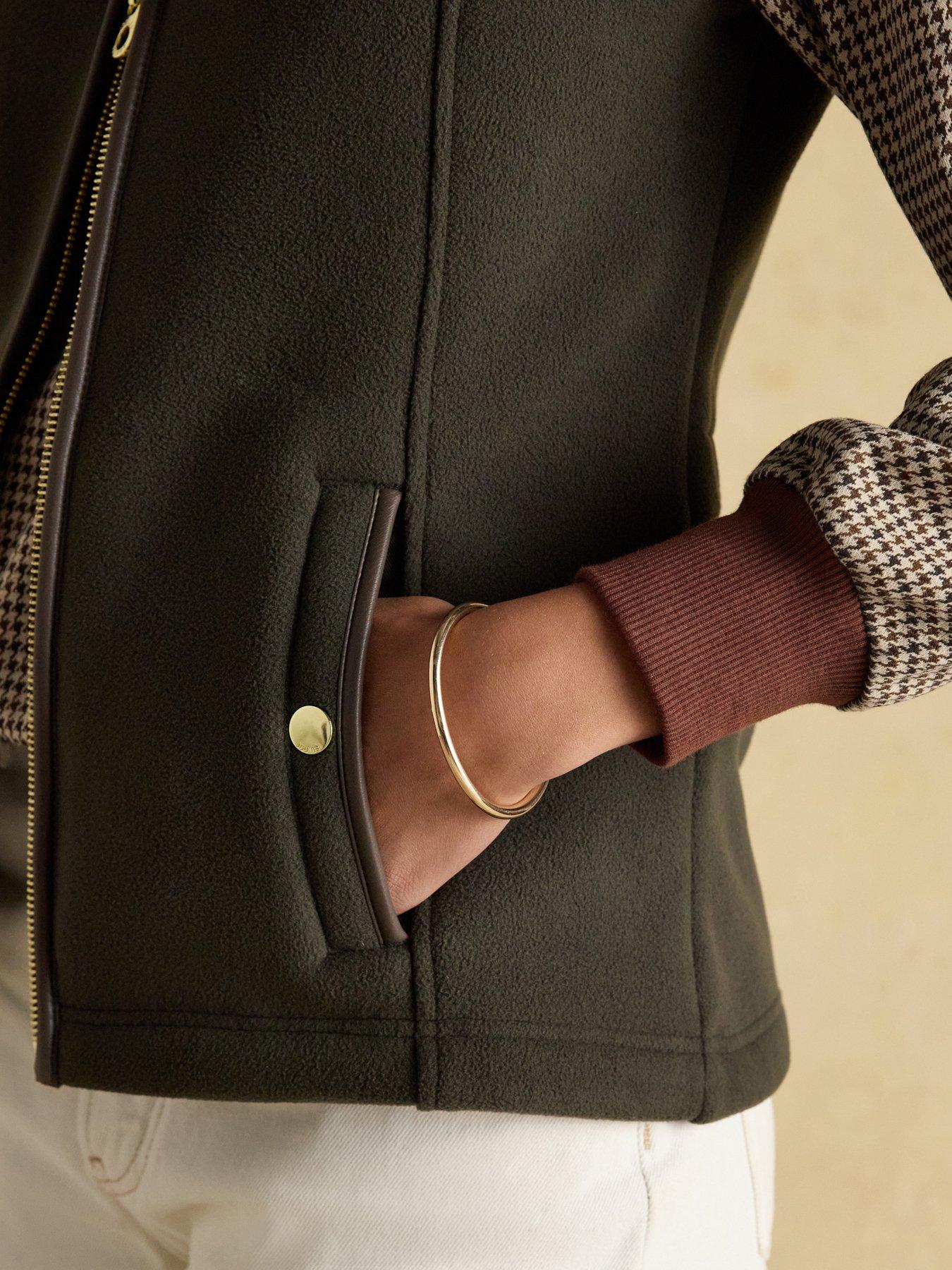 Image 4 of 7 of Joules Heritage Regular Fleece Gilet - Khaki Green