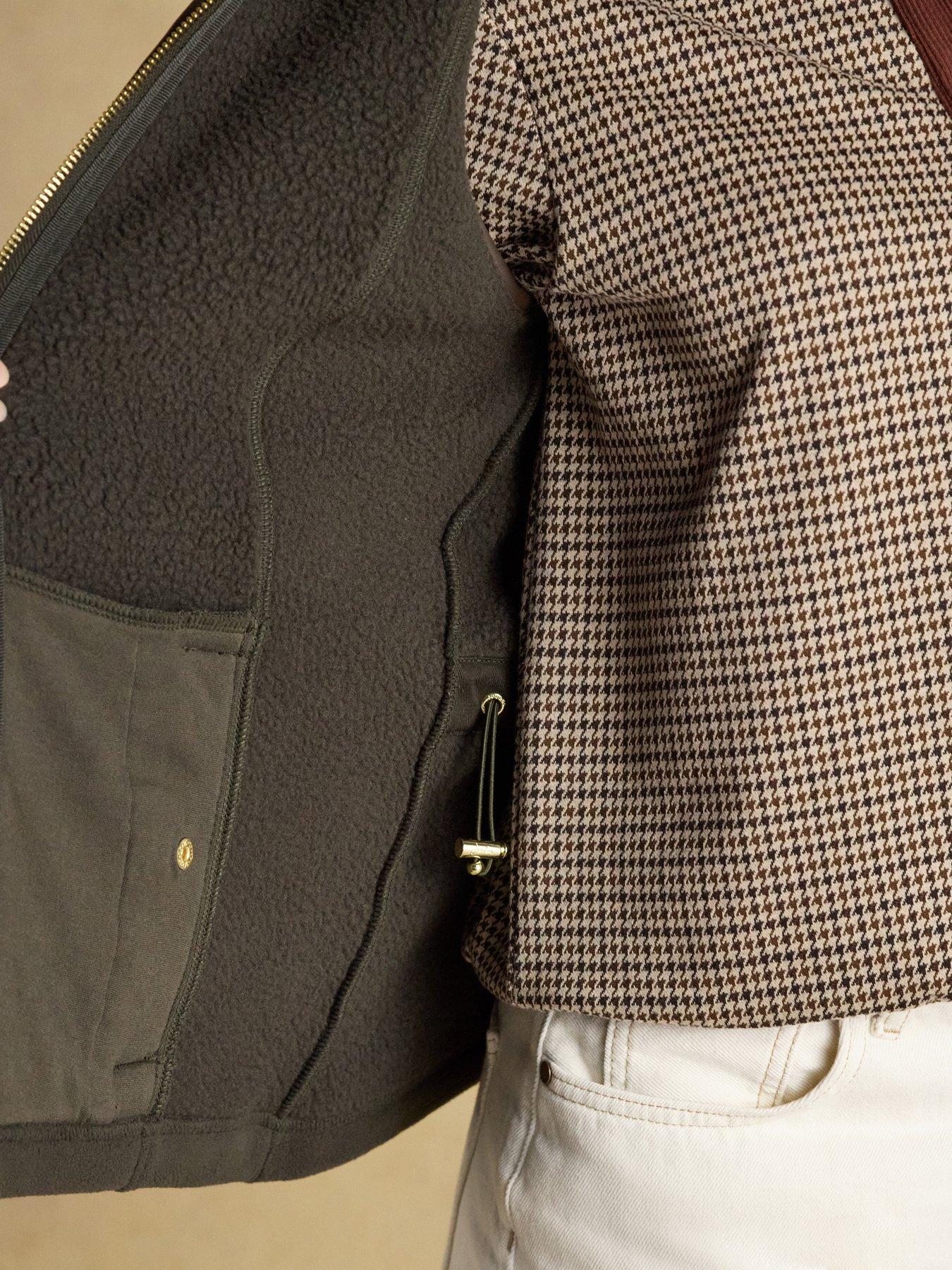 Image 6 of 7 of Joules Heritage Regular Fleece Gilet - Khaki Green