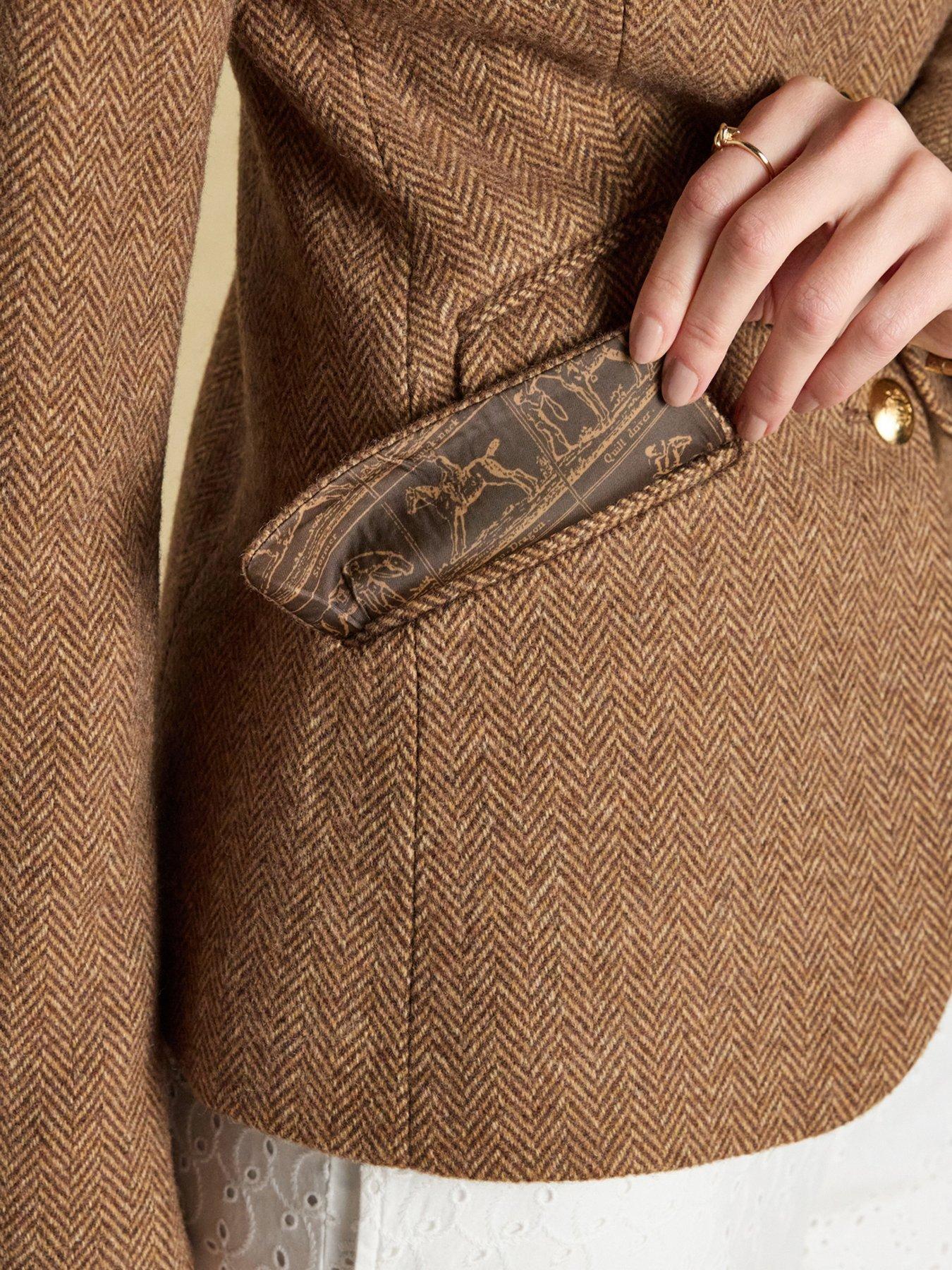 Image 6 of 7 of Joules Canterly - Brown Herringbone