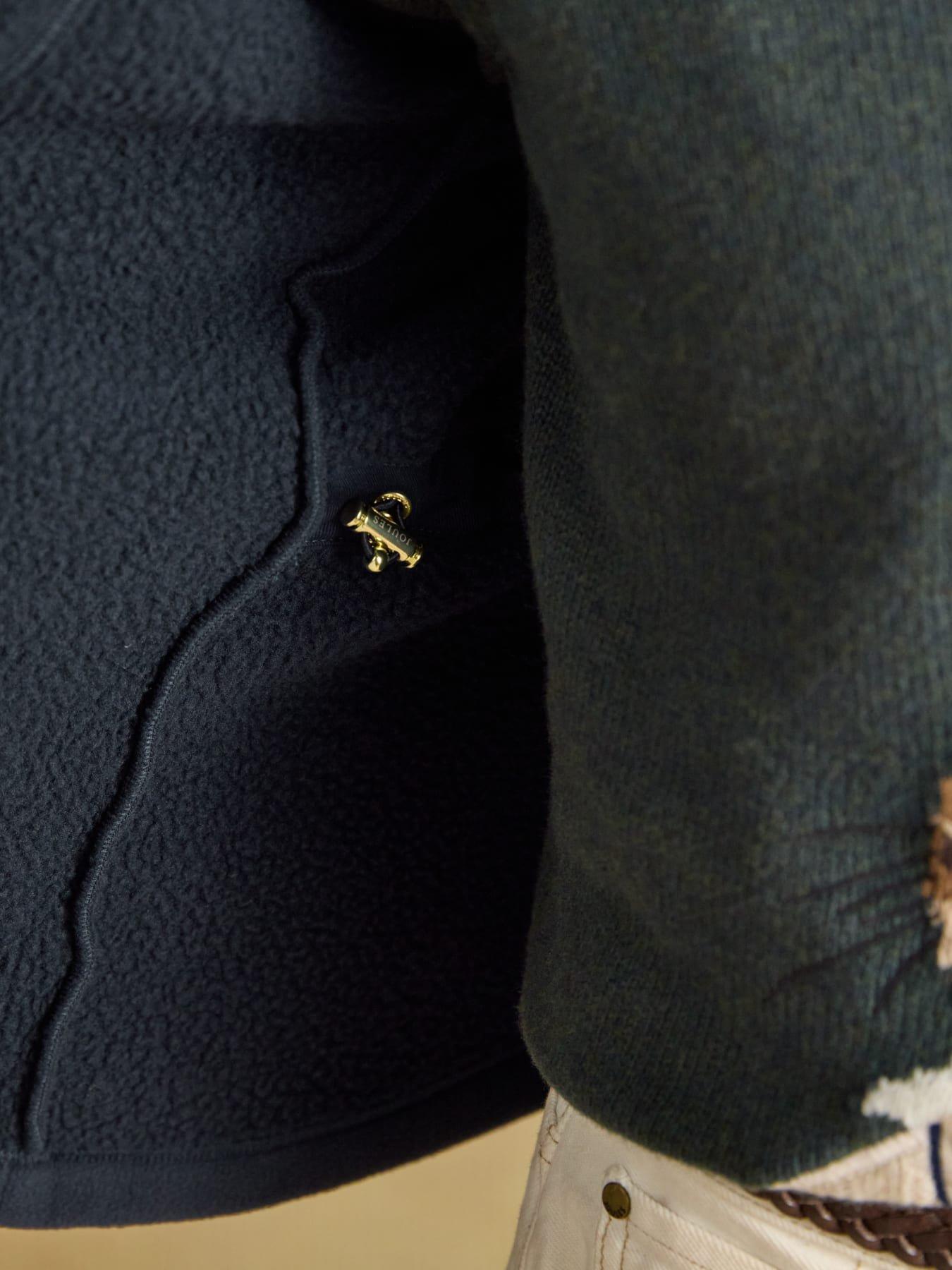 Image 4 of 7 of Joules Womens Heritage Polar Funnel Neck Jacket - Navy
