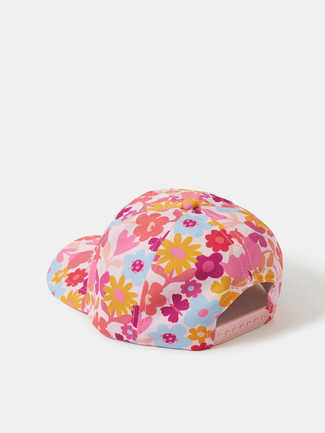 Image 2 of 3 of Accessorize Girls Floral Print Cap - Multi