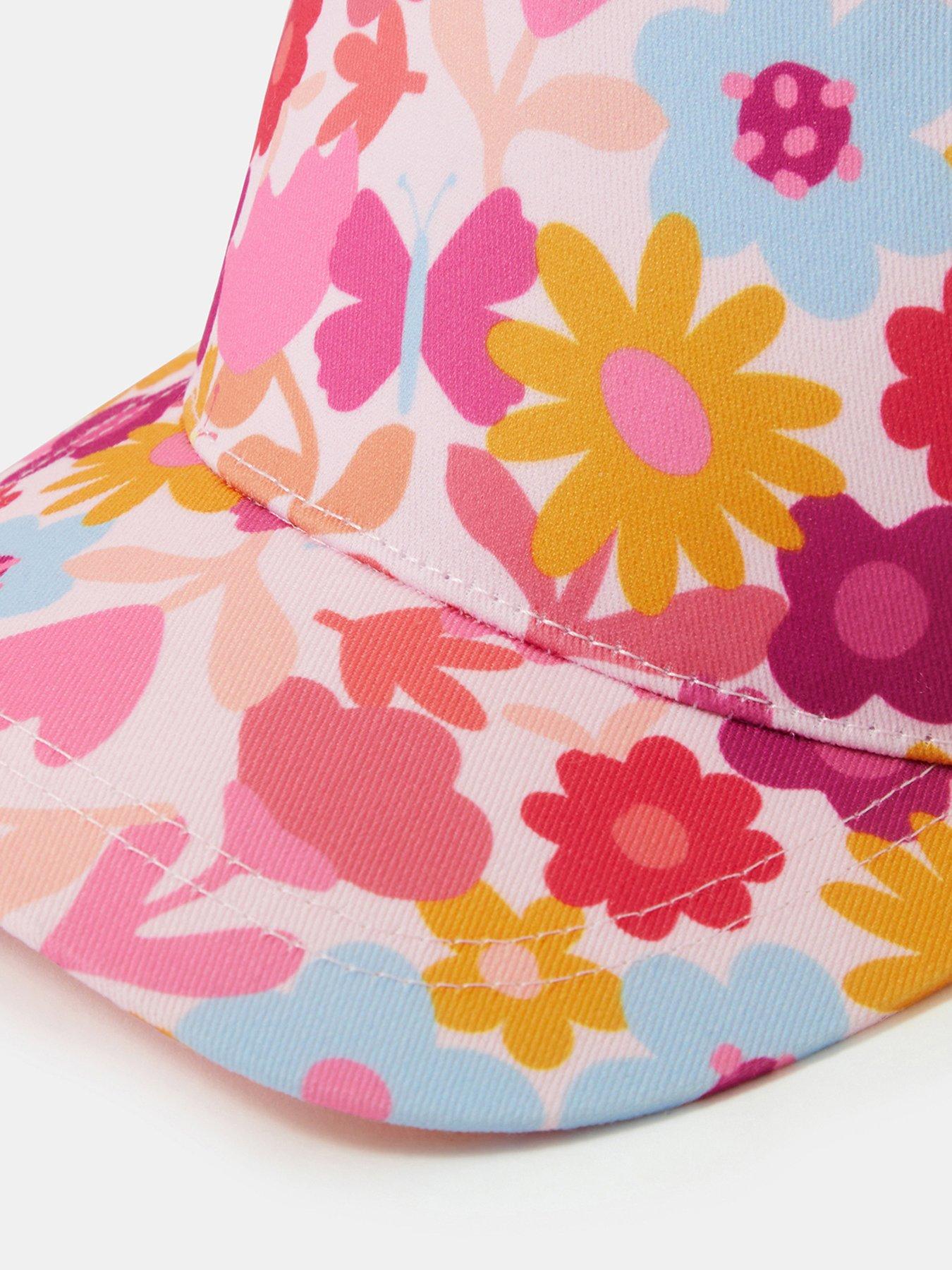Image 3 of 3 of Accessorize Girls Floral Print Cap - Multi