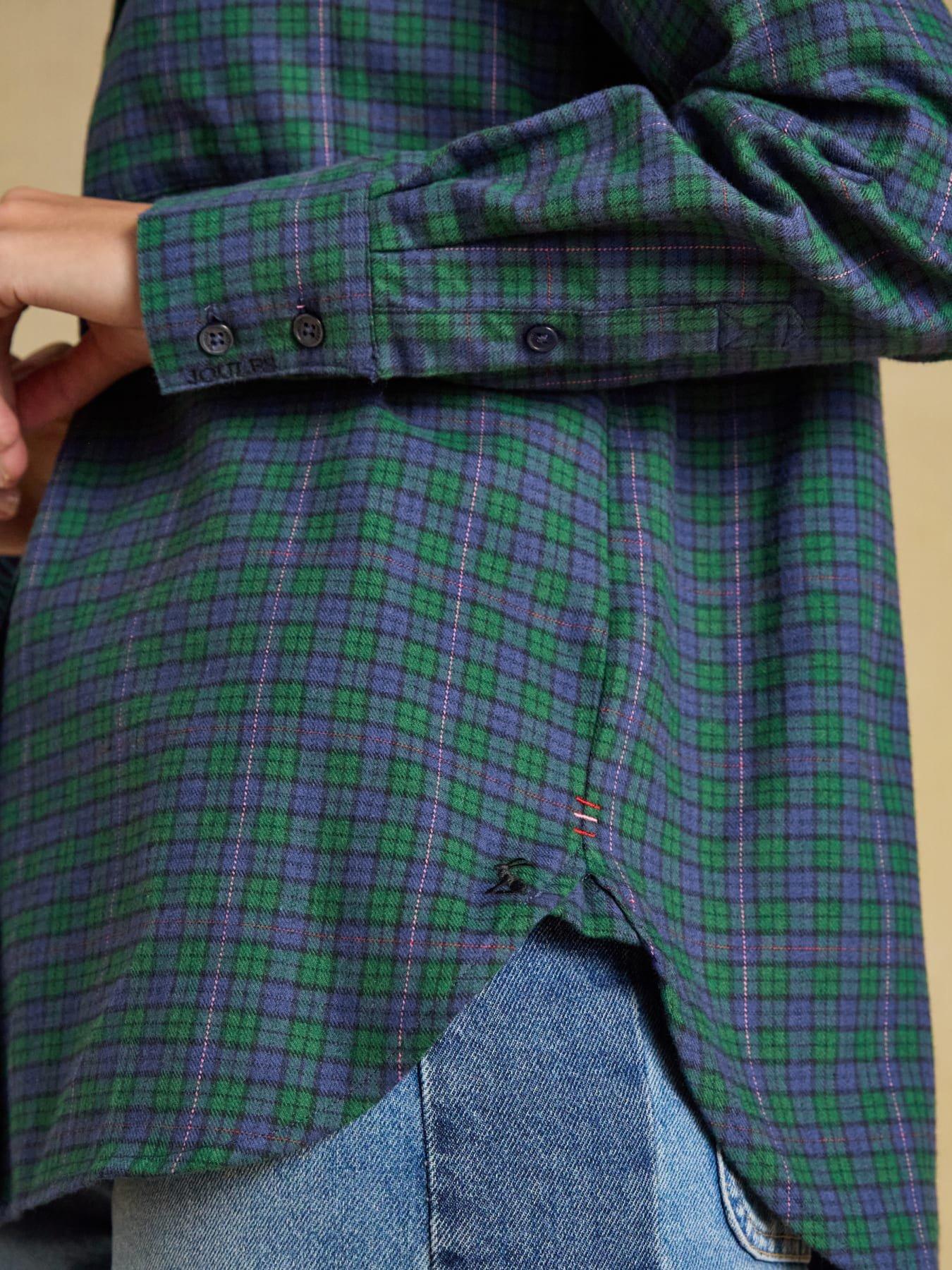 Image 4 of 6 of Joules Boyfriend Brushed - Navy Check