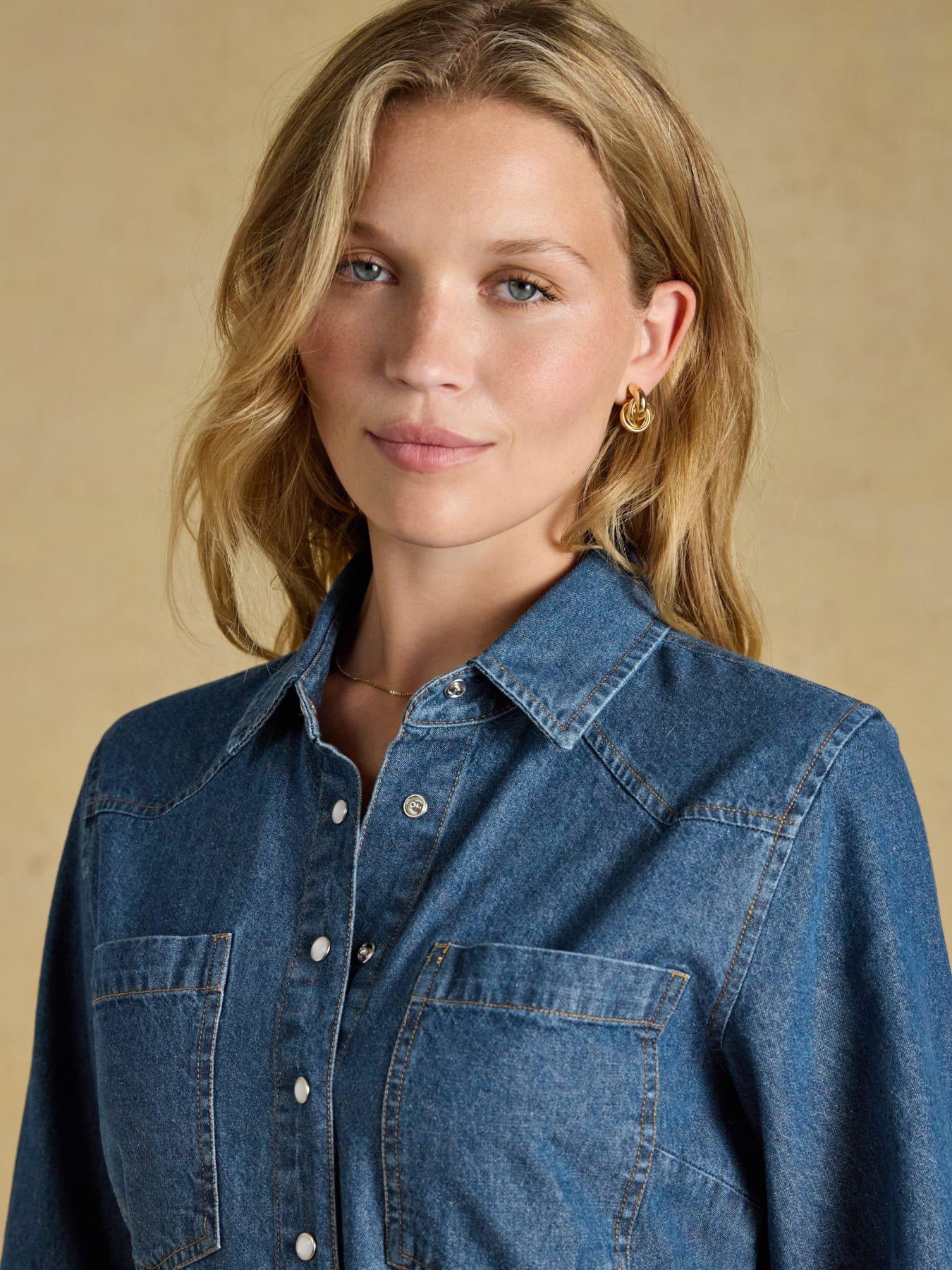 Image 6 of 7 of Joules Denim Western - Mid Wash