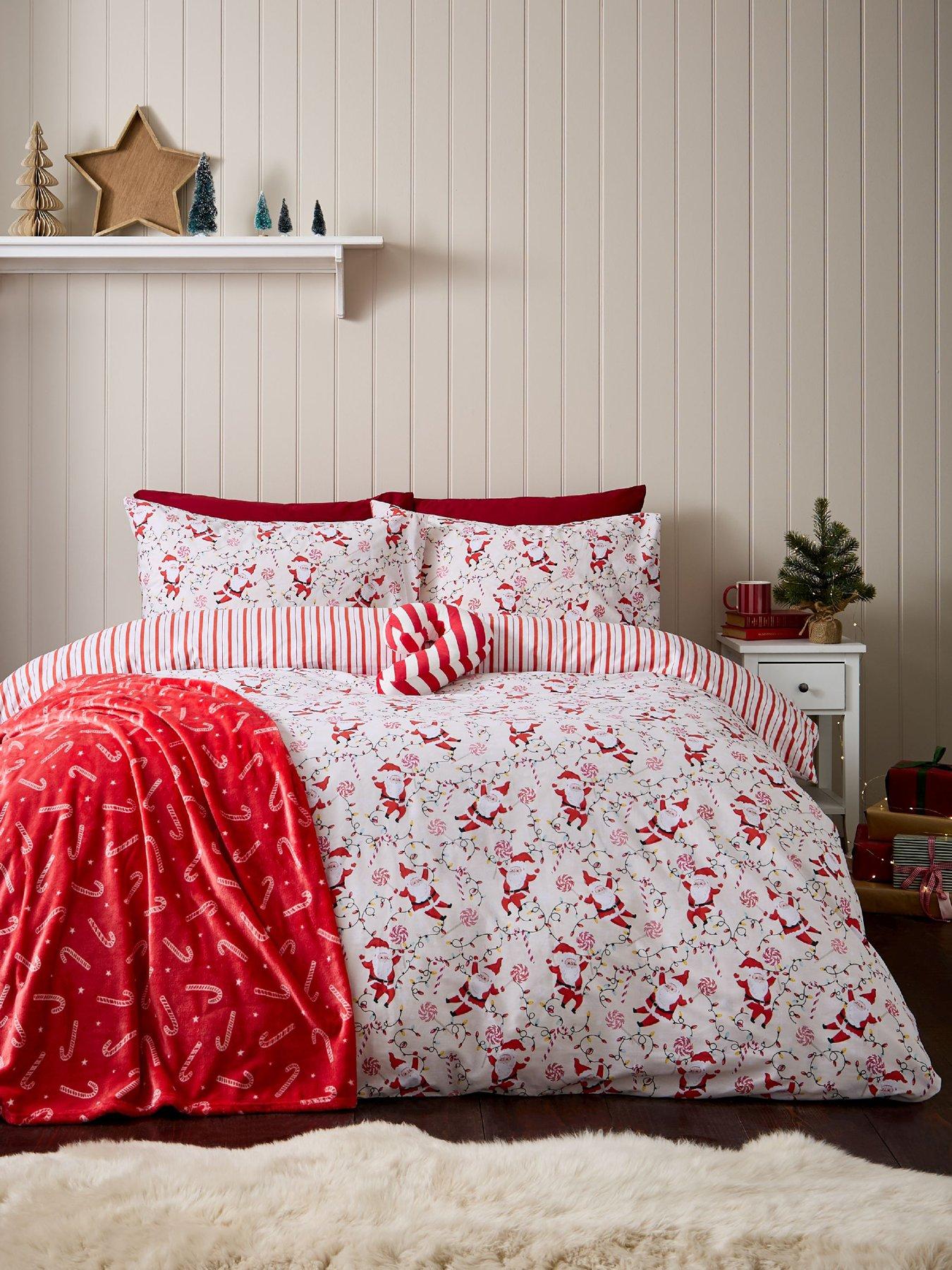 Catherine Lansfield Christmas Santas Duvet Cover Set
