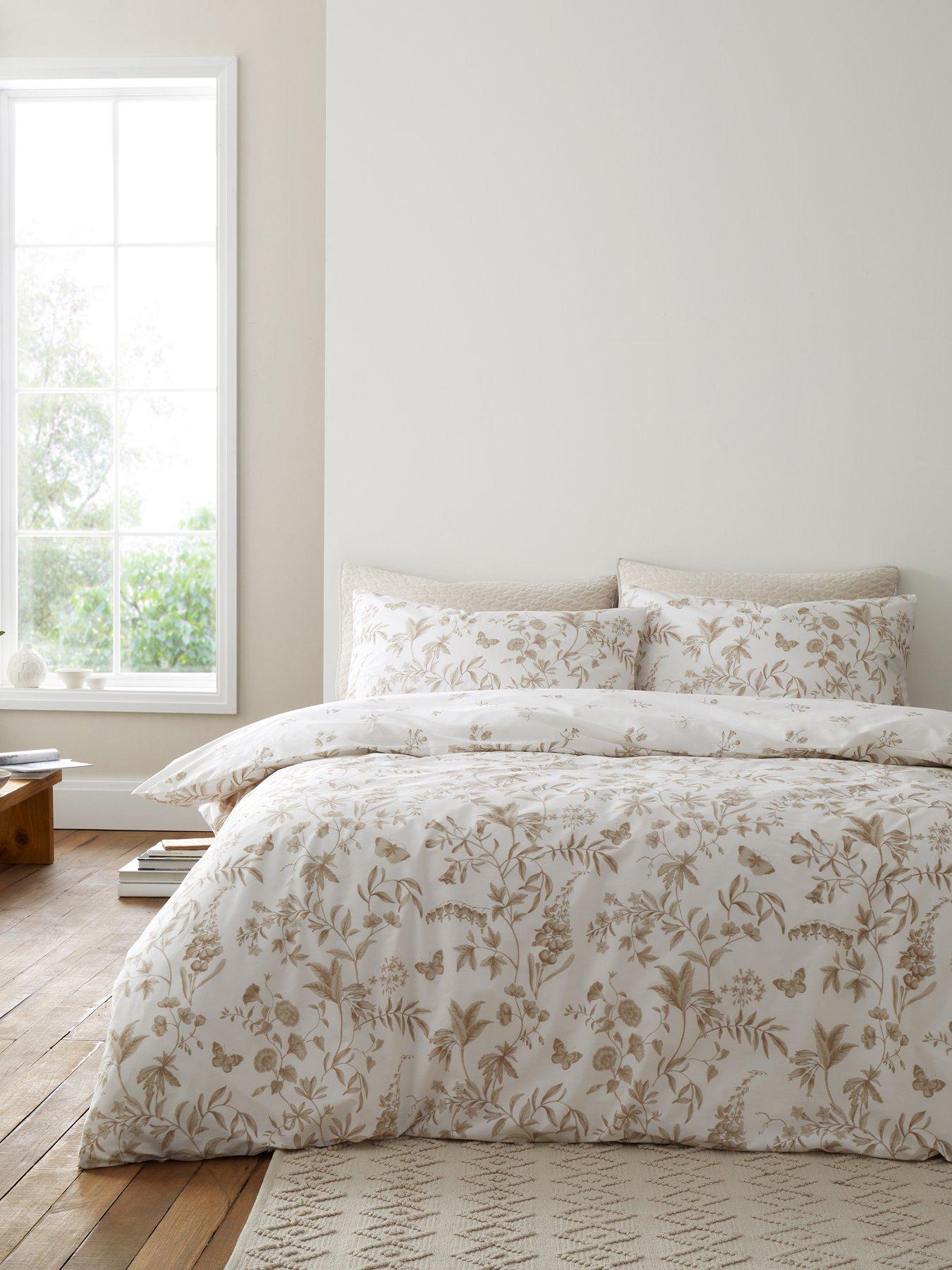 Bianca Thea Floral 100% Cotton 200 Thread Count Duvet Cover Set