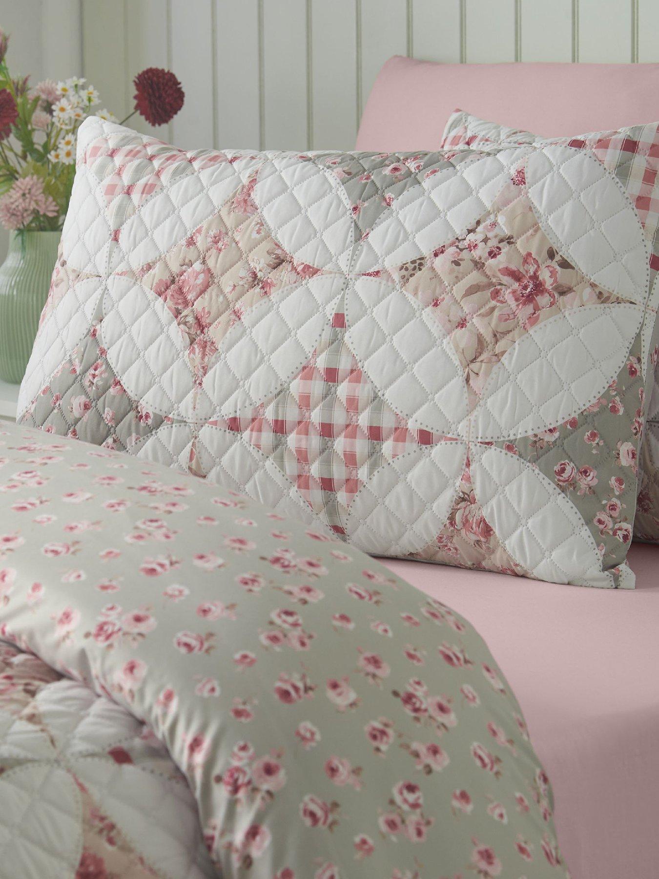 Image 2 of 5 of Catherine Lansfield Pinsonic Patchwork Duvet Cover Set