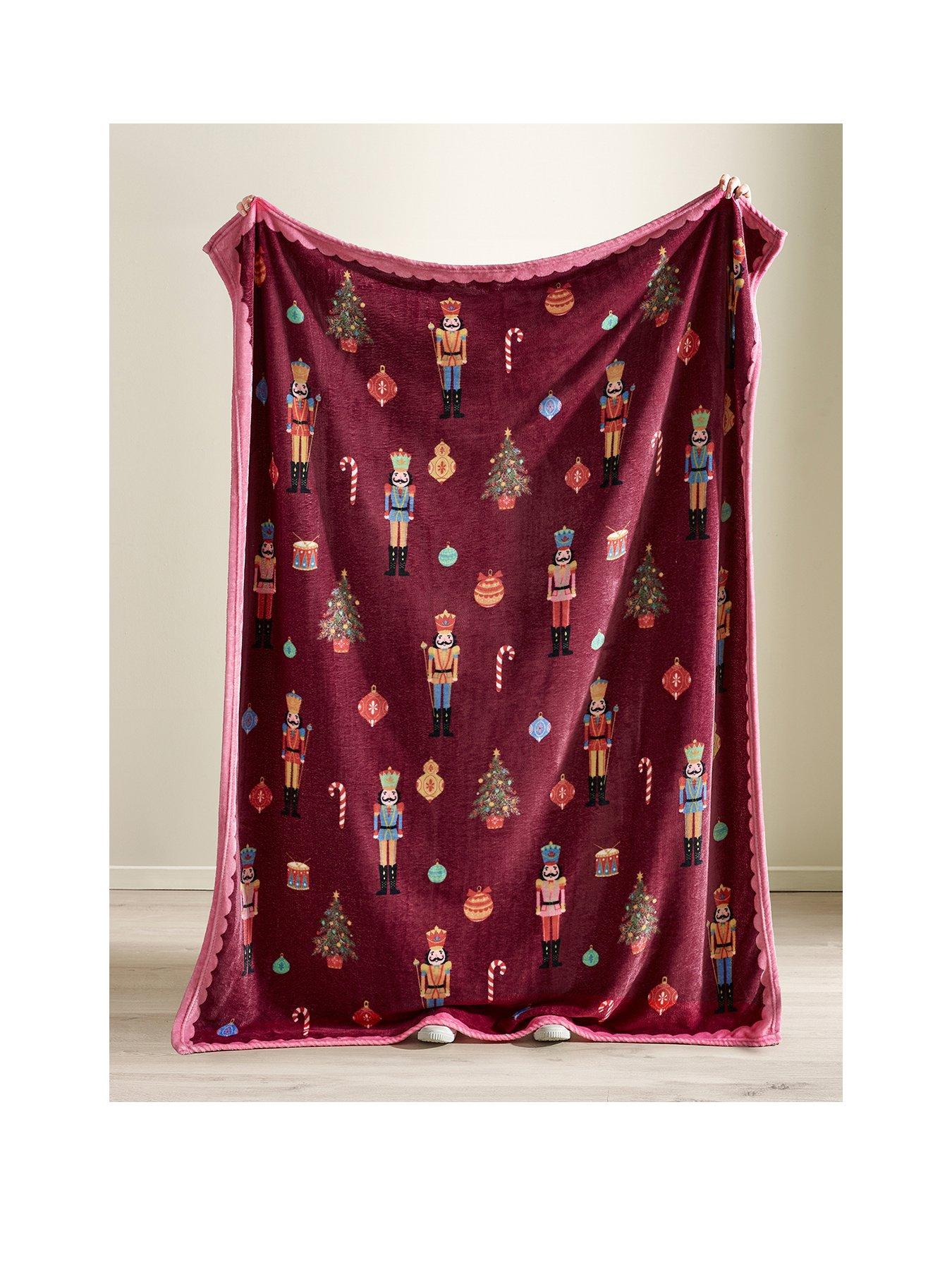 Image 2 of 3 of Catherine Lansfield Christmas Nutcracker Soft Fleece Throw