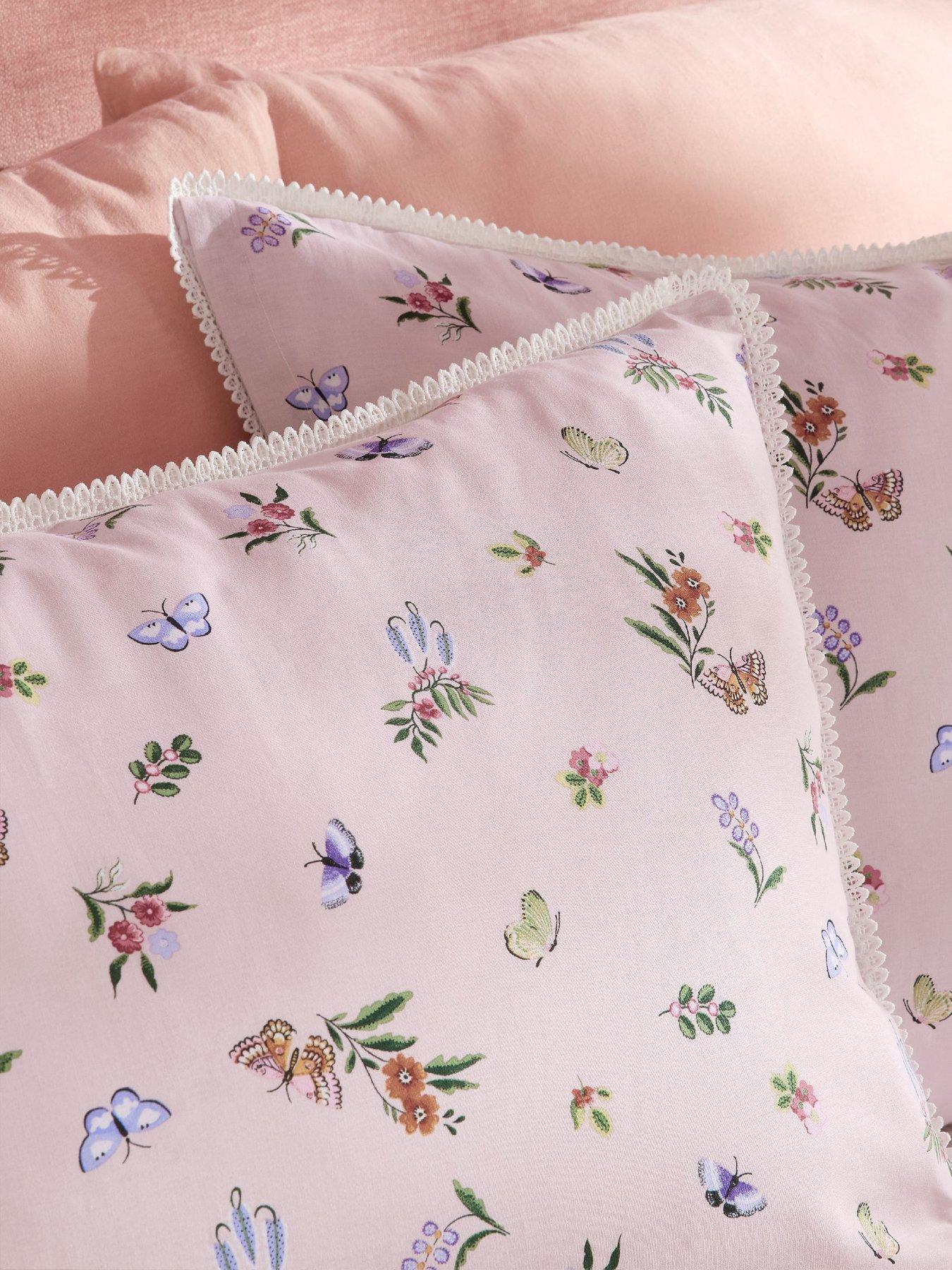 Image 4 of 5 of Cath Kidston Flutter Floral 100% Cotton Duvet Cover Set